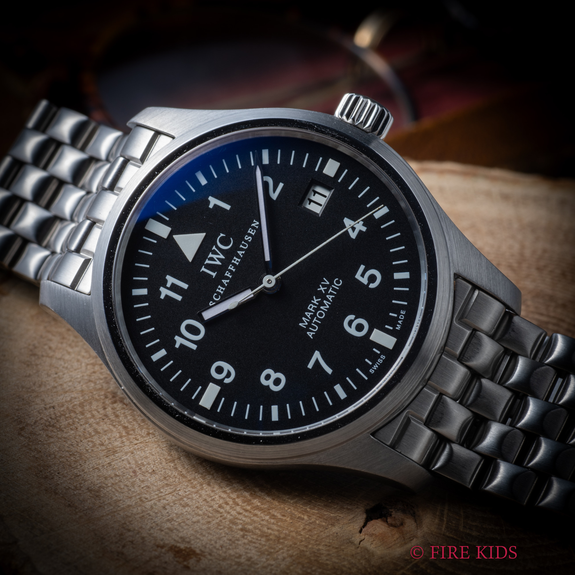 IWC 2002年製 MK15前期型 ペンシルハンド Ref.3253 自動巻 純正ステンレスブレス 箱 ベルト工具 冊子付