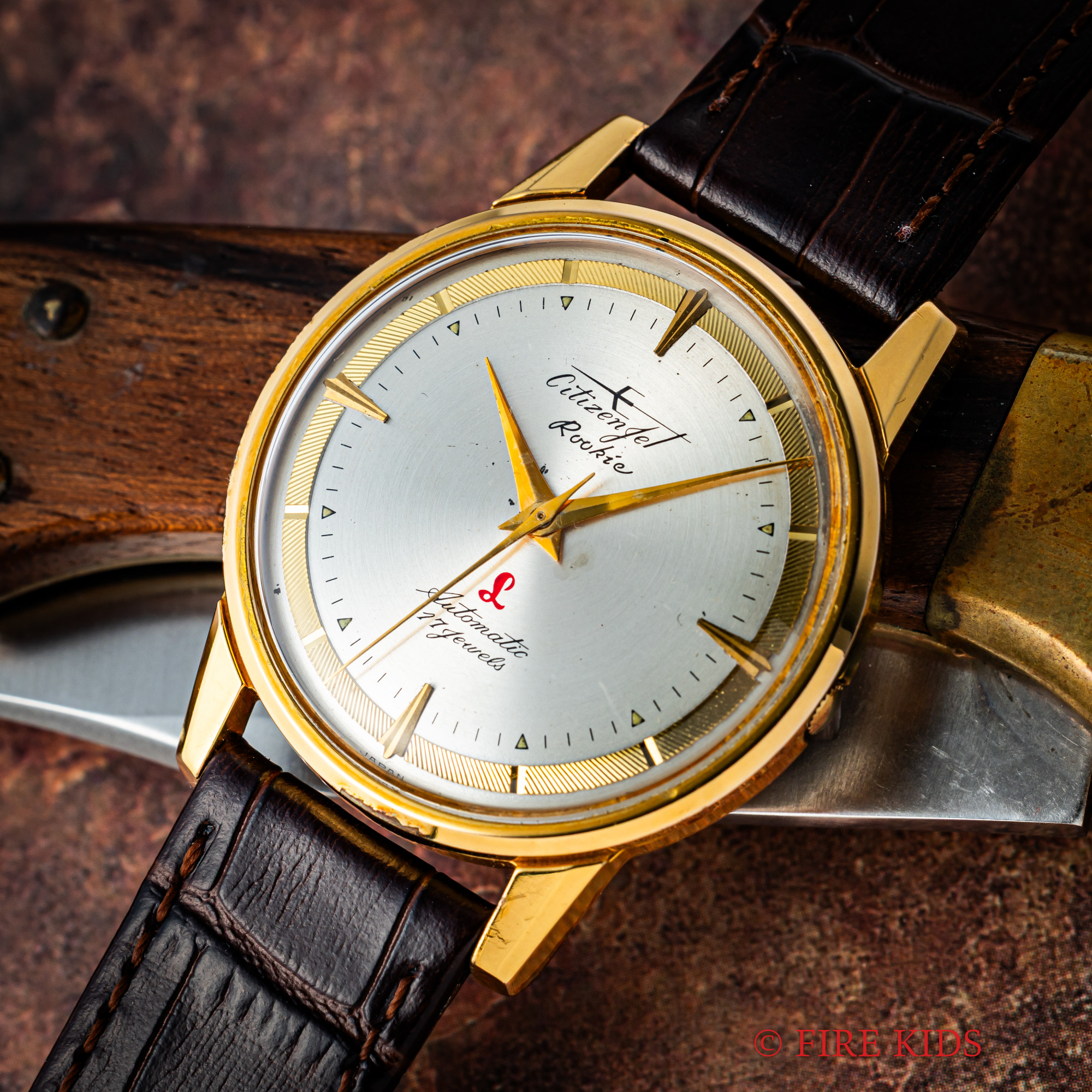 シチズン ジェット ルーキー 1962年製 ツートンダイヤル ジェットローター自動巻