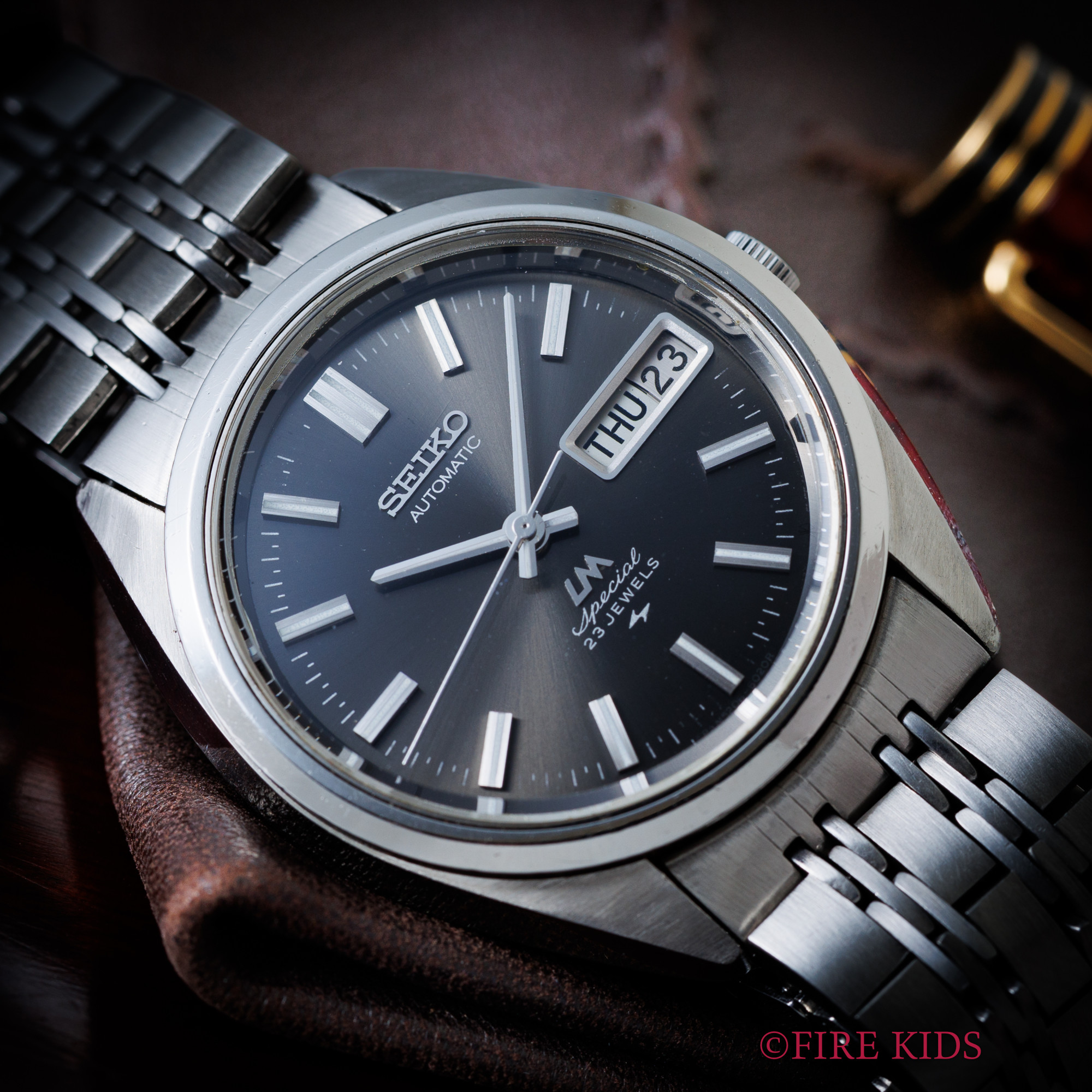 セイコー ロードマチック LM グレー 純正ブレス 1971年製 自動巻き デイデイト