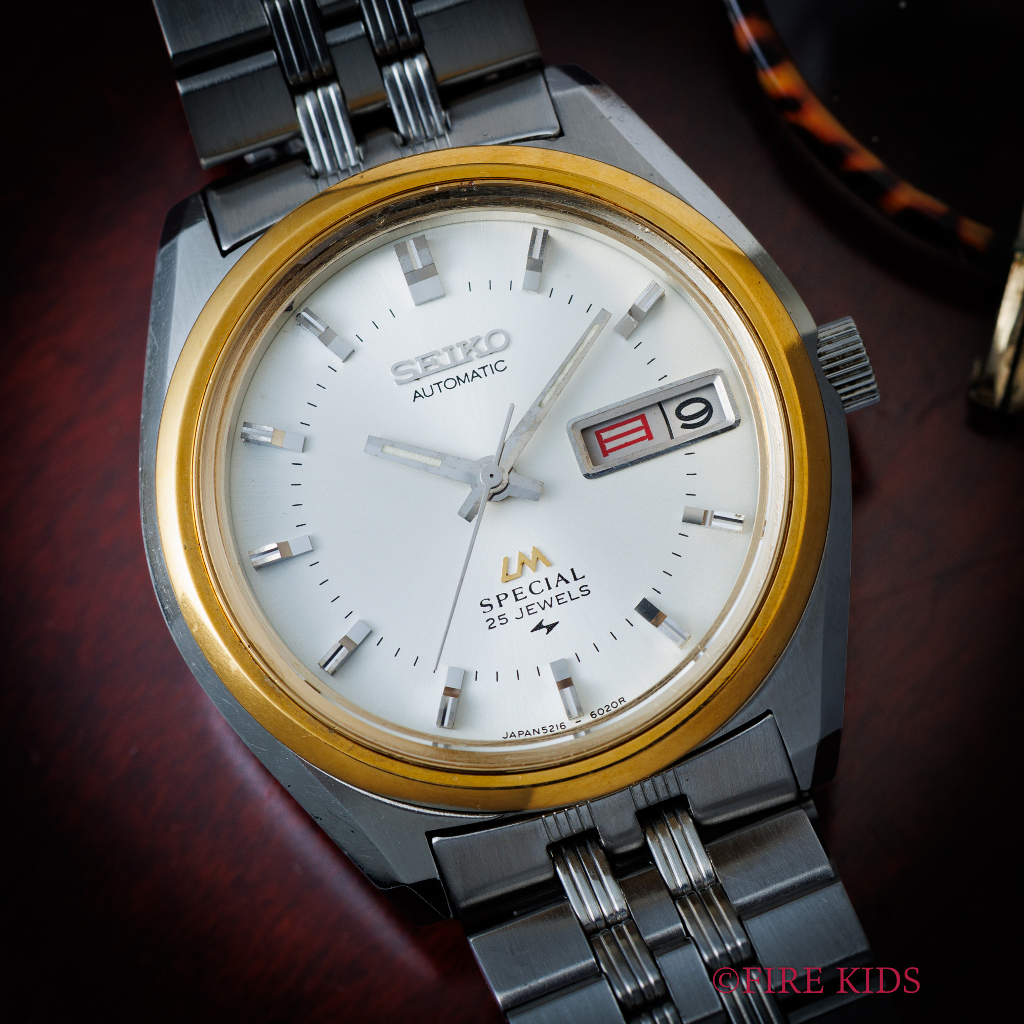 セイコー SEIKO LMスペシャル コンビ 1974年製 ホワイトダイヤル ハイビート自動巻き 純正ブレス