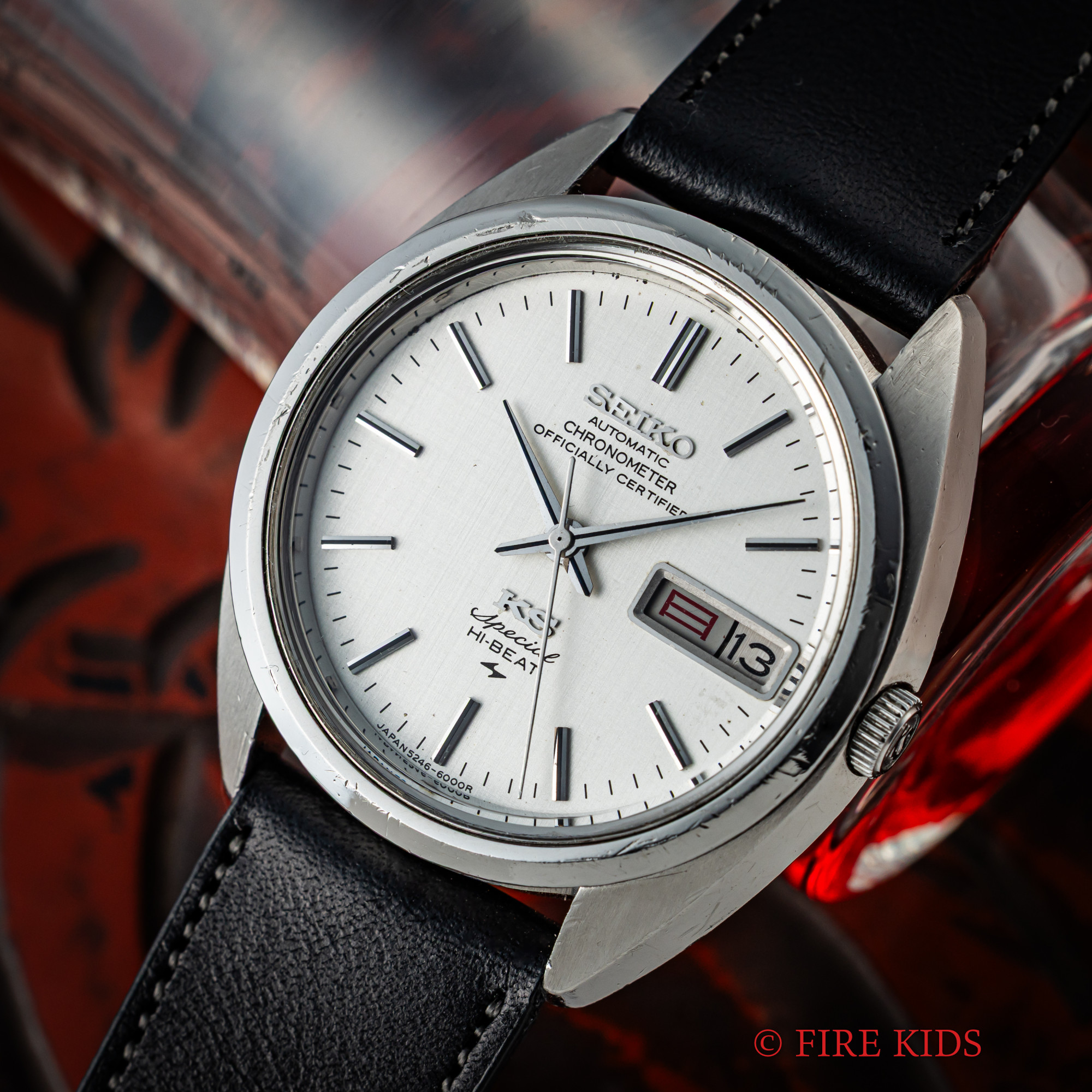 キングセイコー 52KS スペシャル デイデイト ハイビート自動巻き 1972年製 絹目文字盤