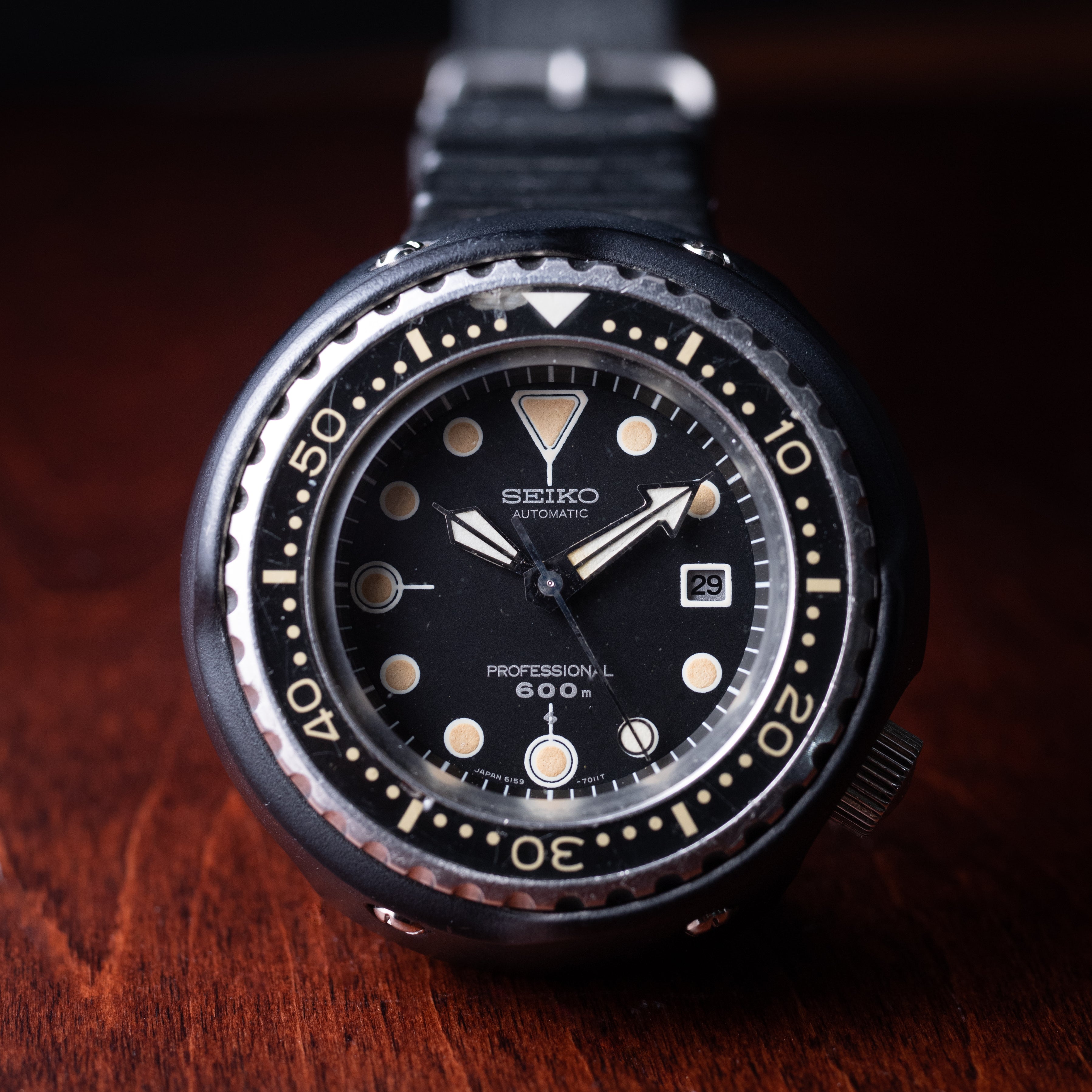 セイコー 600mダイバー Ref.6159-7010 1976年製 ツナ缶ファーストモデル チタンケース