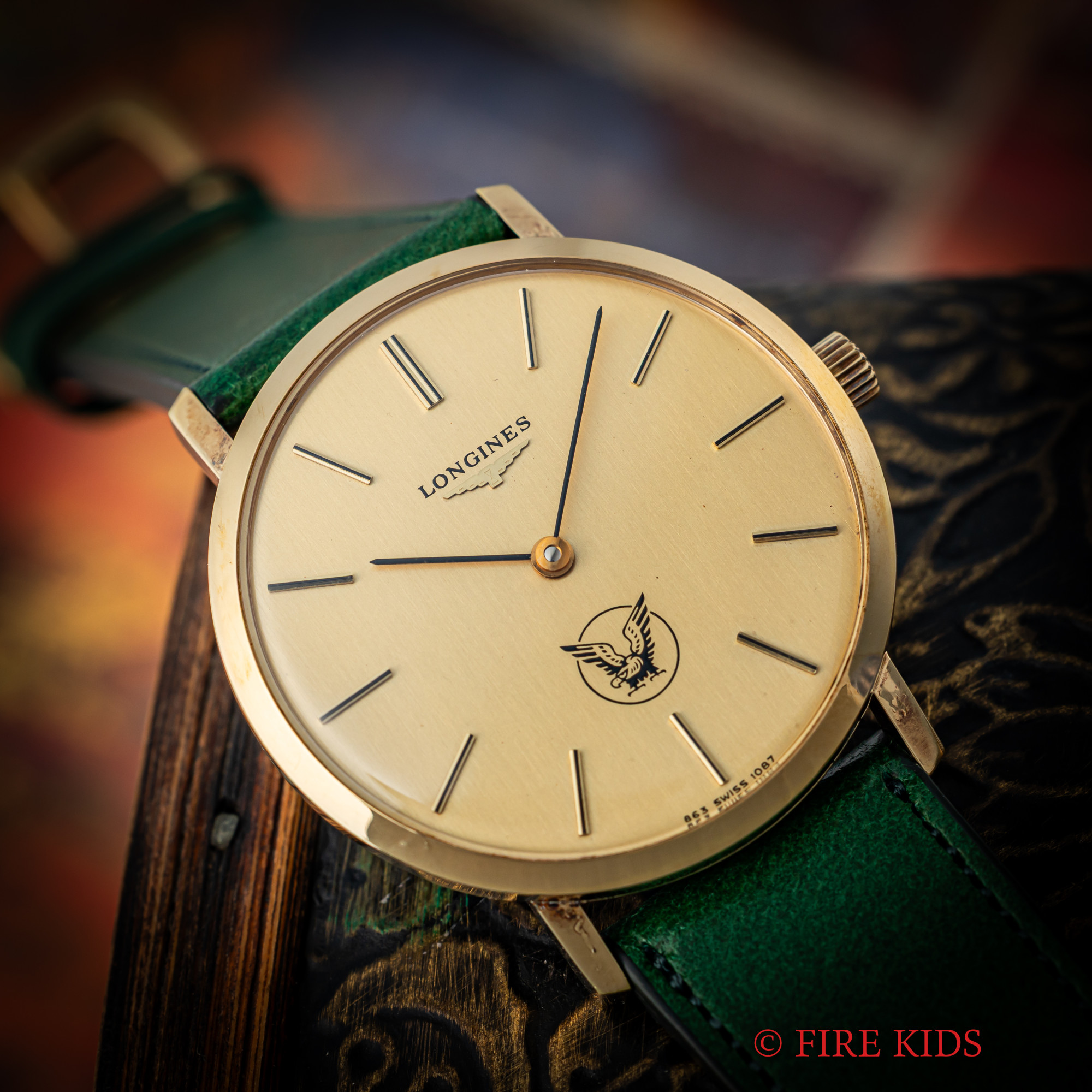 ロンジン 金張りケース 大正製薬ロゴ 1970年代製 手巻き