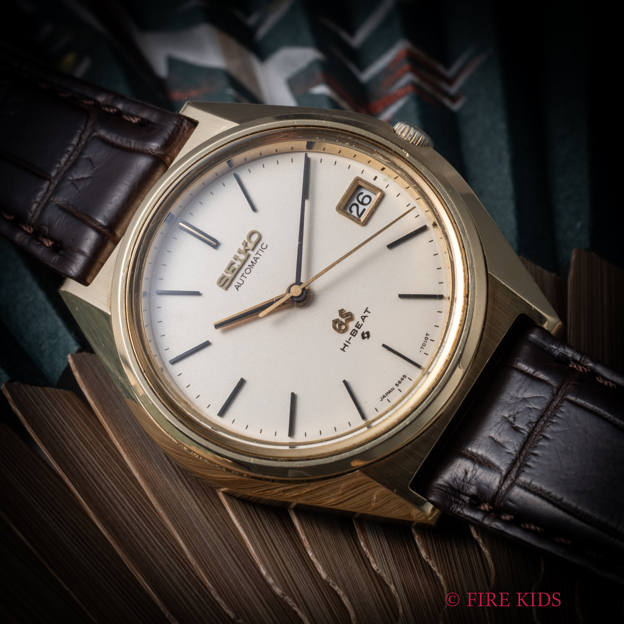 グランドセイコー 56GS 1971年製 ハイビート自動巻き CAPゴールドケース 純正尾錠