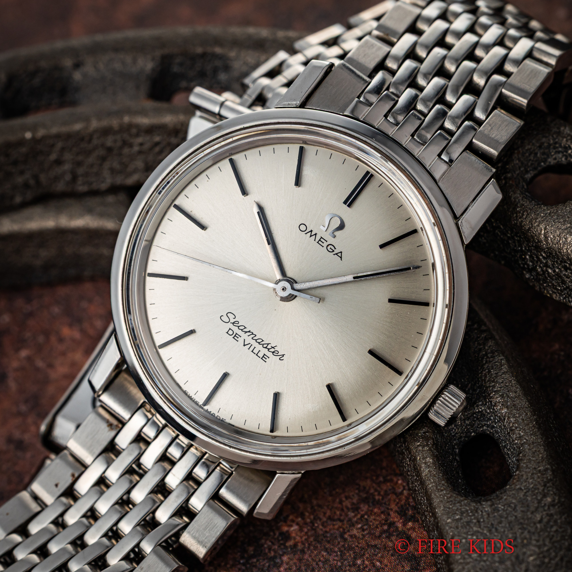 オメガ シーマスターデヴィル 1969年 手巻き 純正ステンレスブレスレット Ref.135.010SP