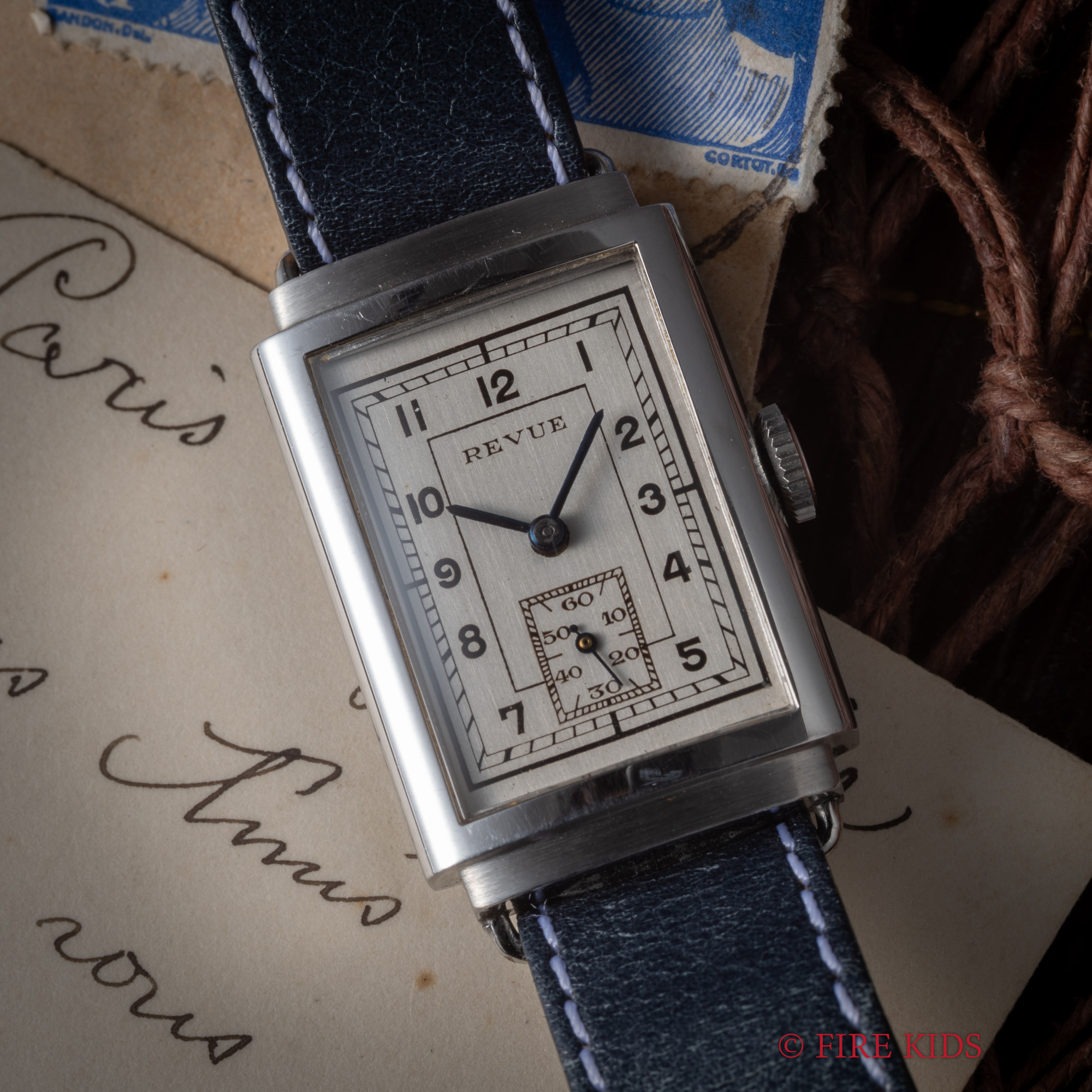 レビュー 1940年代製 レクタンギュラー 手巻き スモールセコンド 全アラビア
