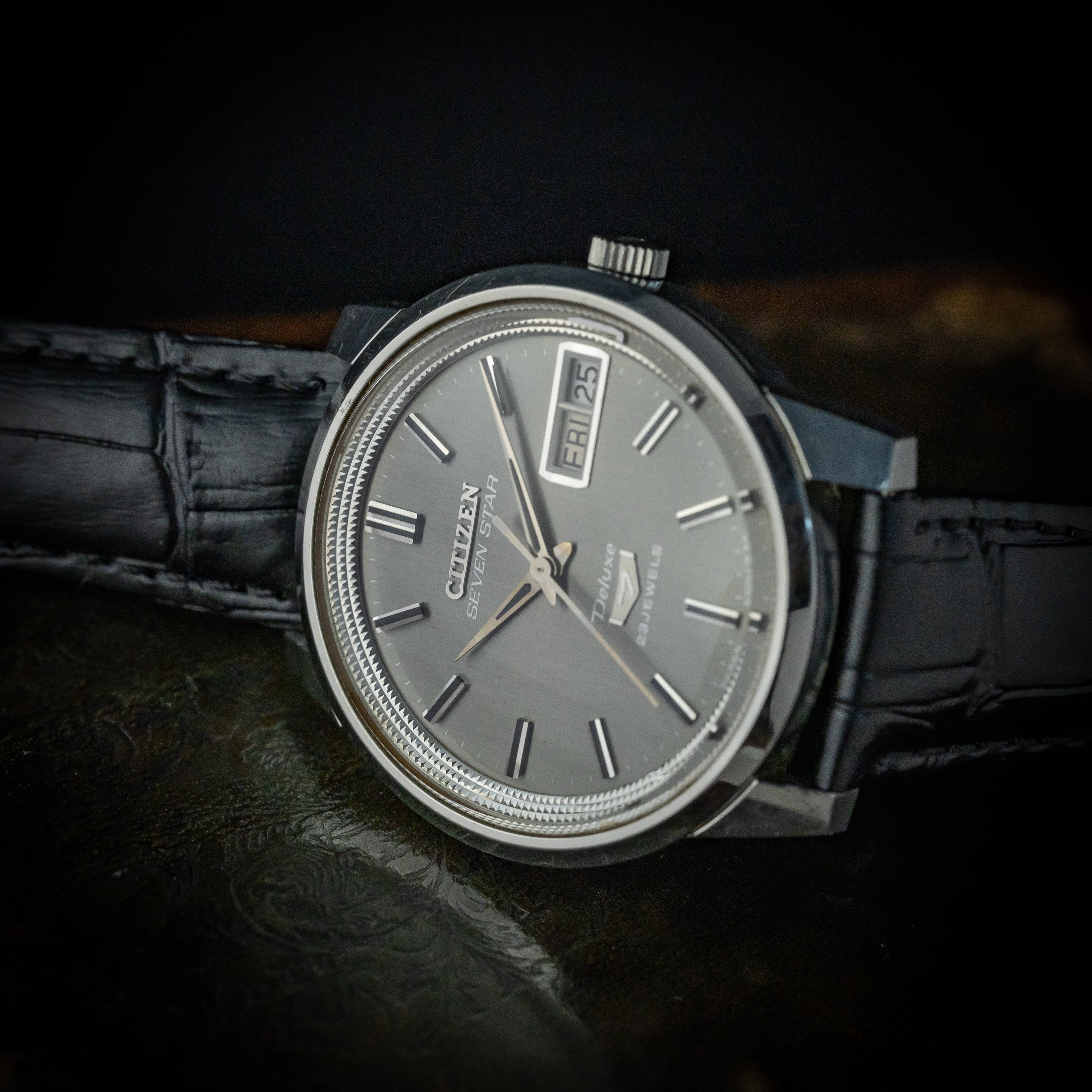 シチズン セブンスターデラックス グレー 1969年製 Ref.4-520068T