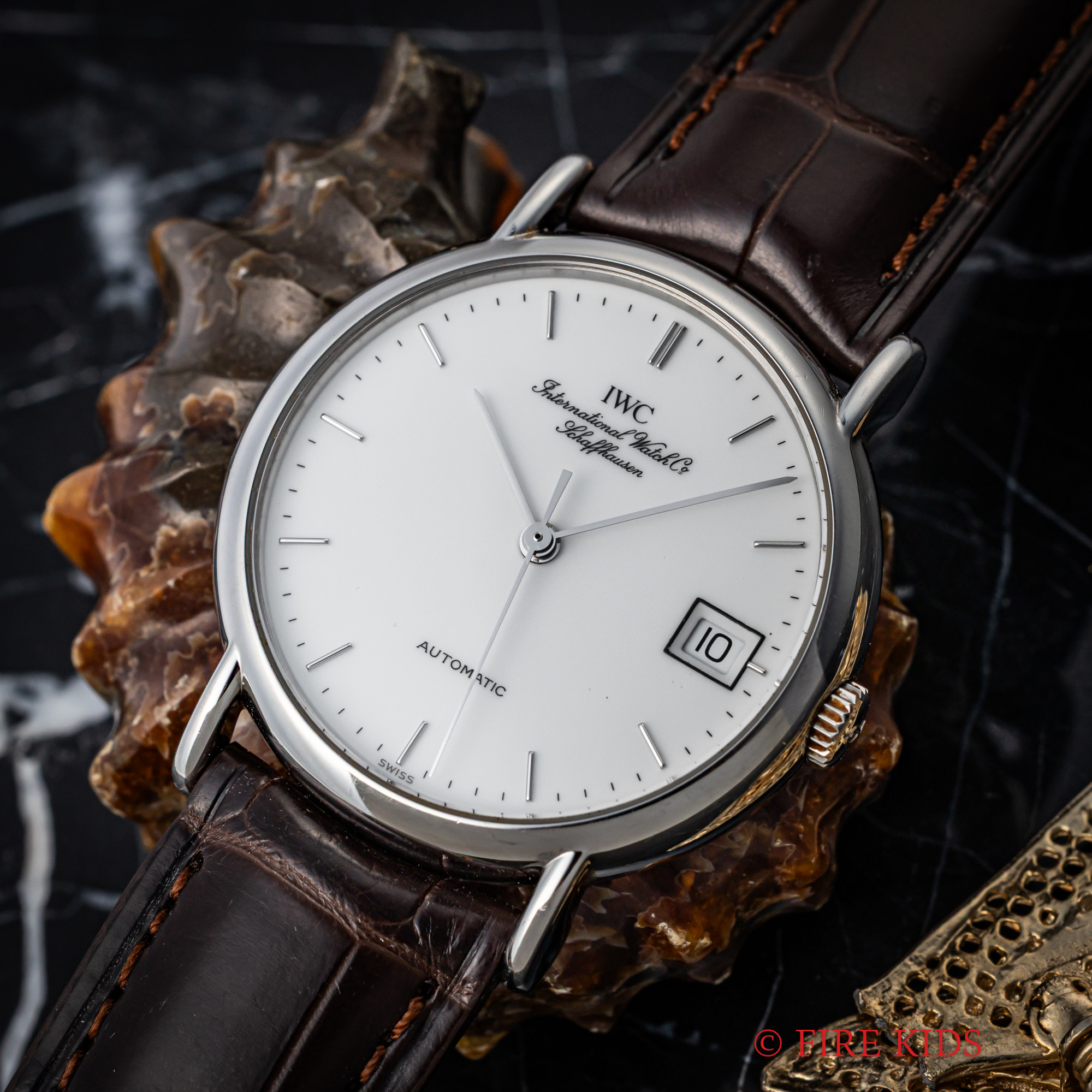 IWC ポートフィノ 1994年製 自動巻き デイト付き 純正尾錠・1996年ギャラ付き