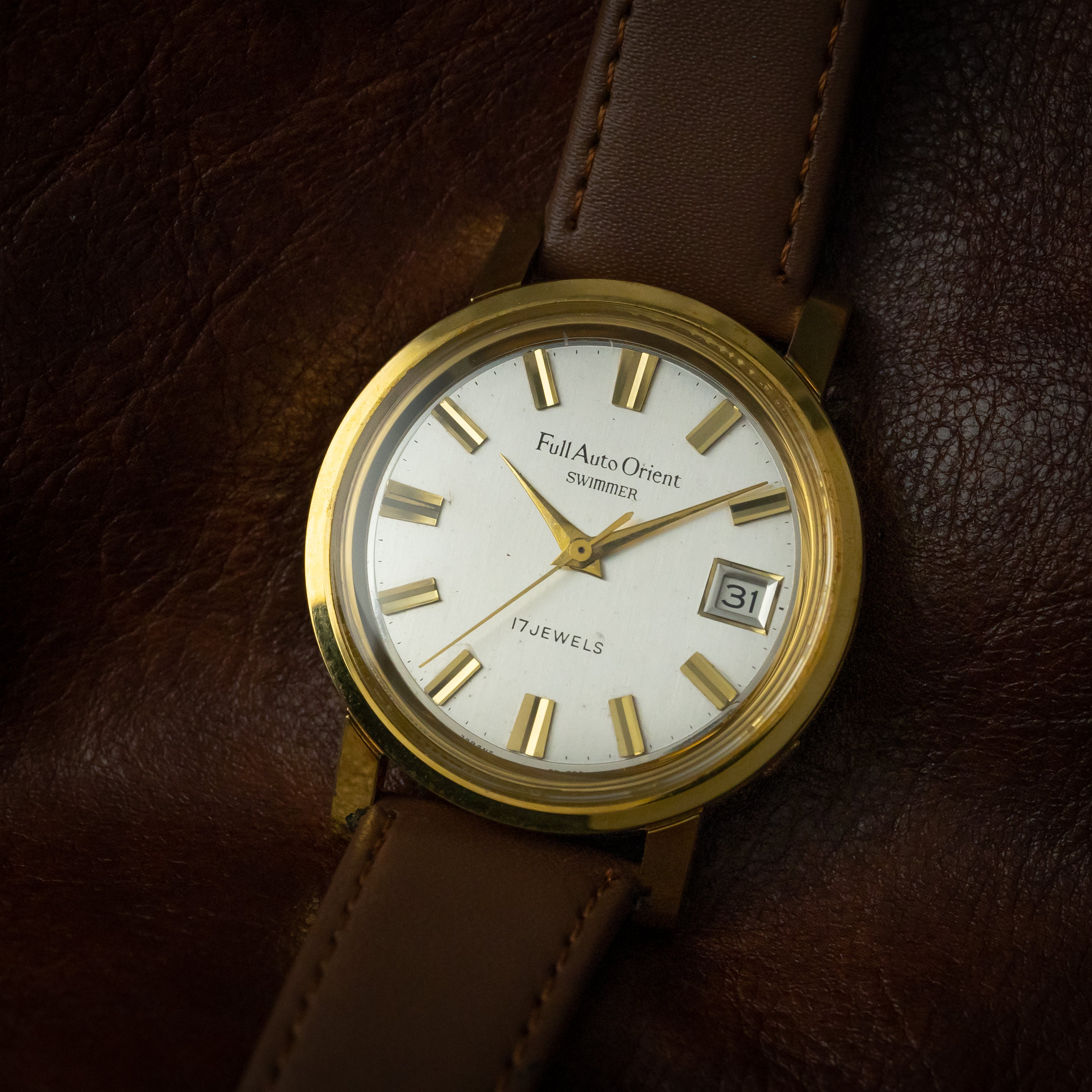 オリエント フルオート オリエント スイマー美品 1960年代製 金張り