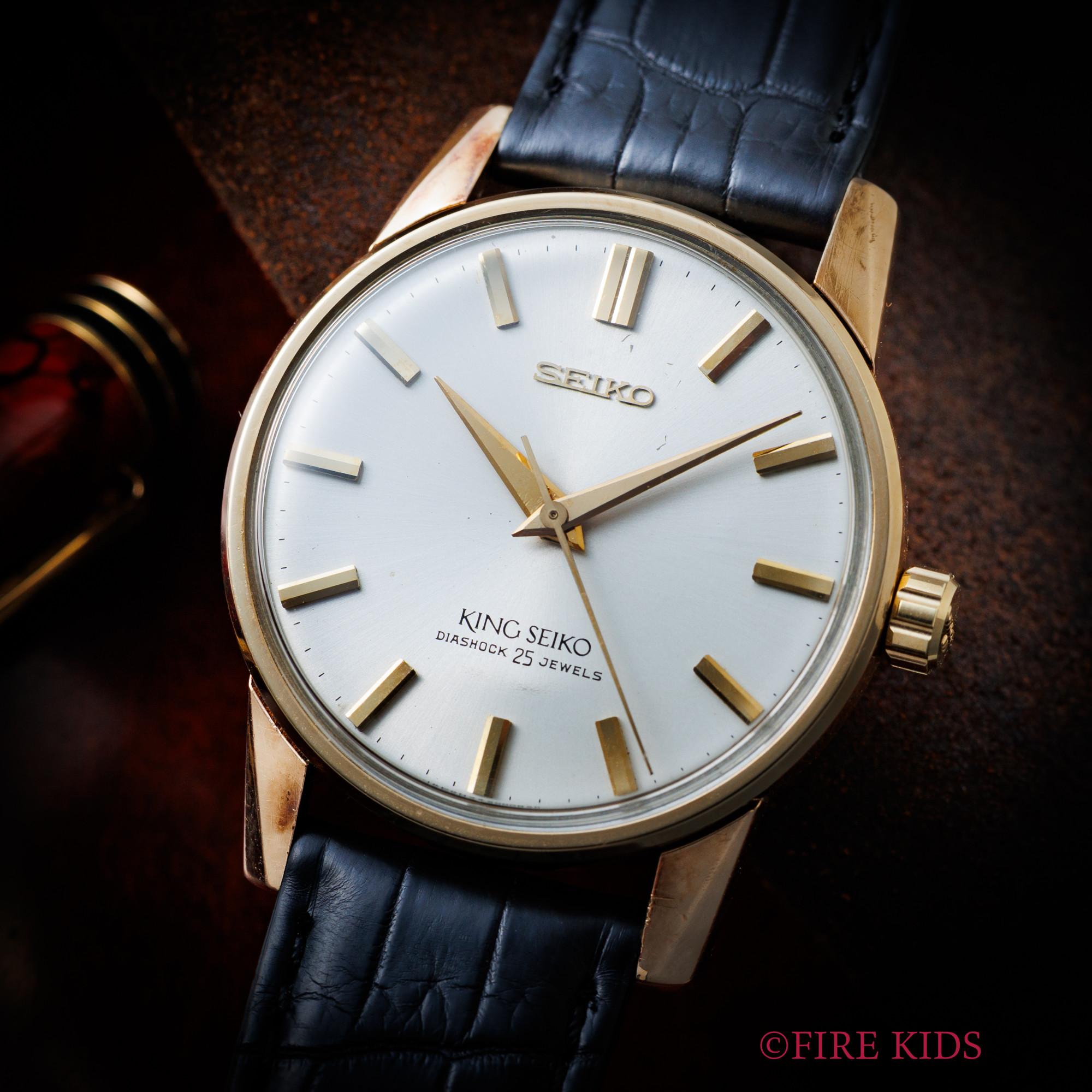 セイコー キングセイコー セカンドモデル 44KS 1963年製 AGFケース Ref.44-2000 秒針規制装置付 手巻き