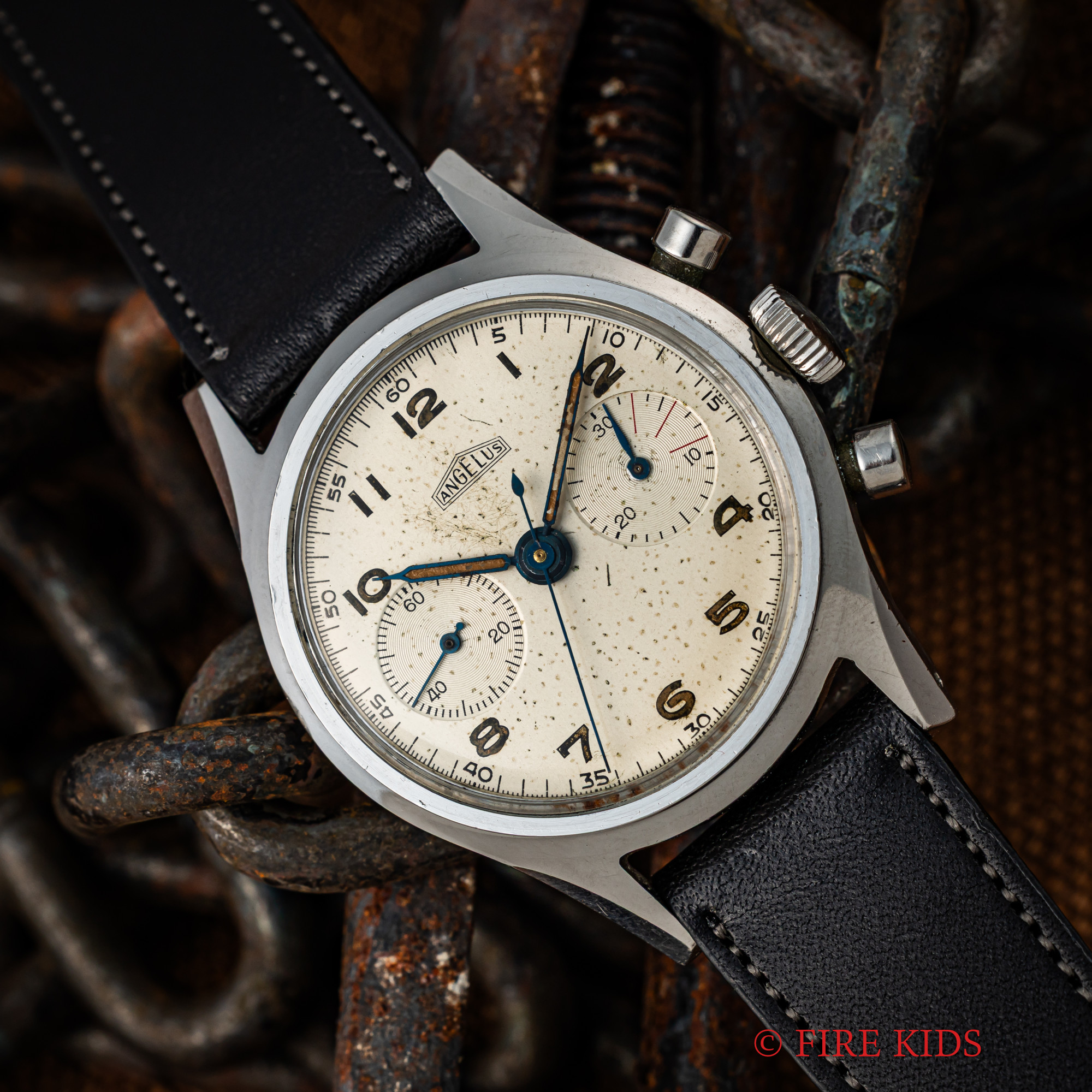 アンジェラス 2レジスタークロノグラフ 1940年代製  Cal.252 手巻き Ref.279
