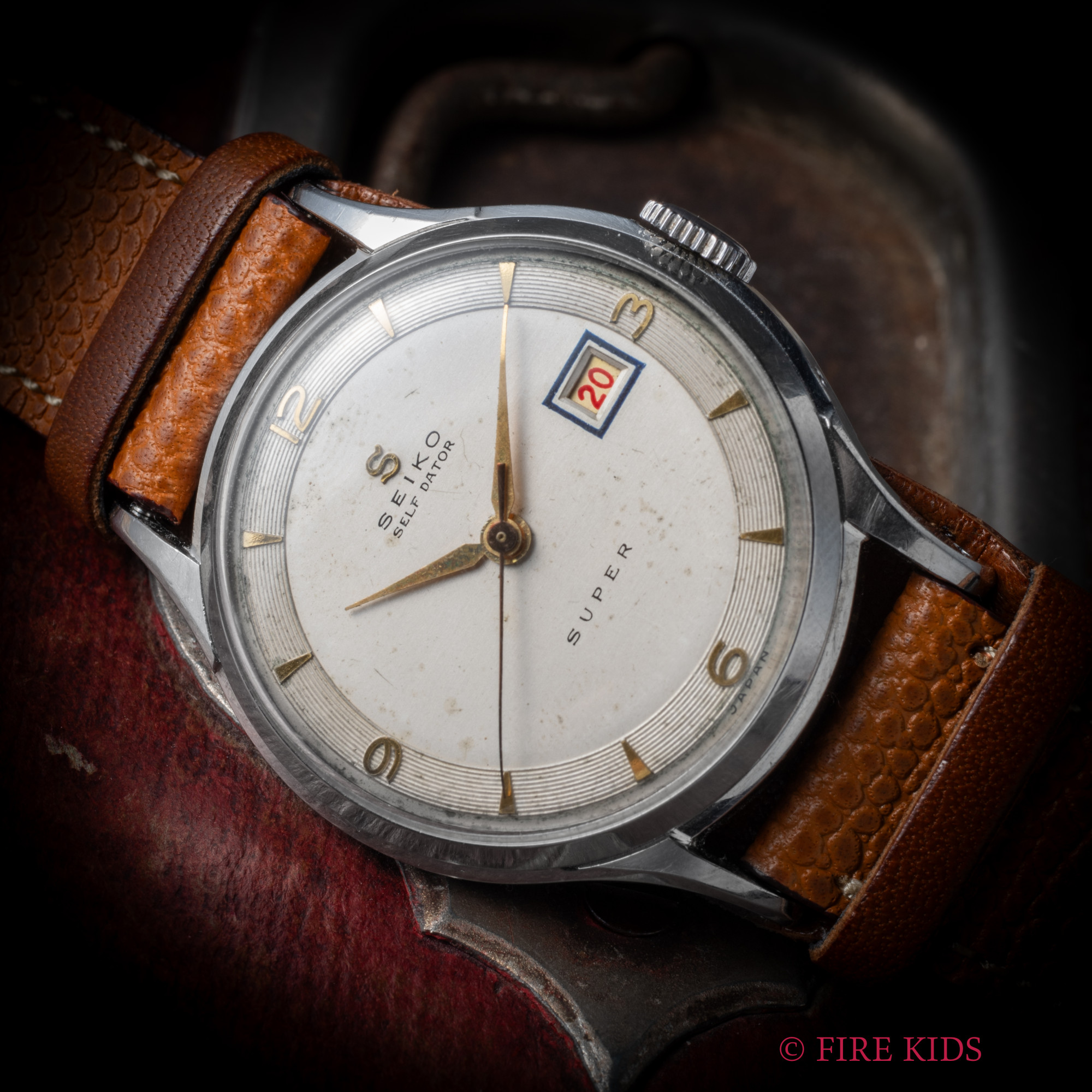 セイコー 1954年製 スーパー セルフデーター 手巻き ステンレスケース Ref.13018