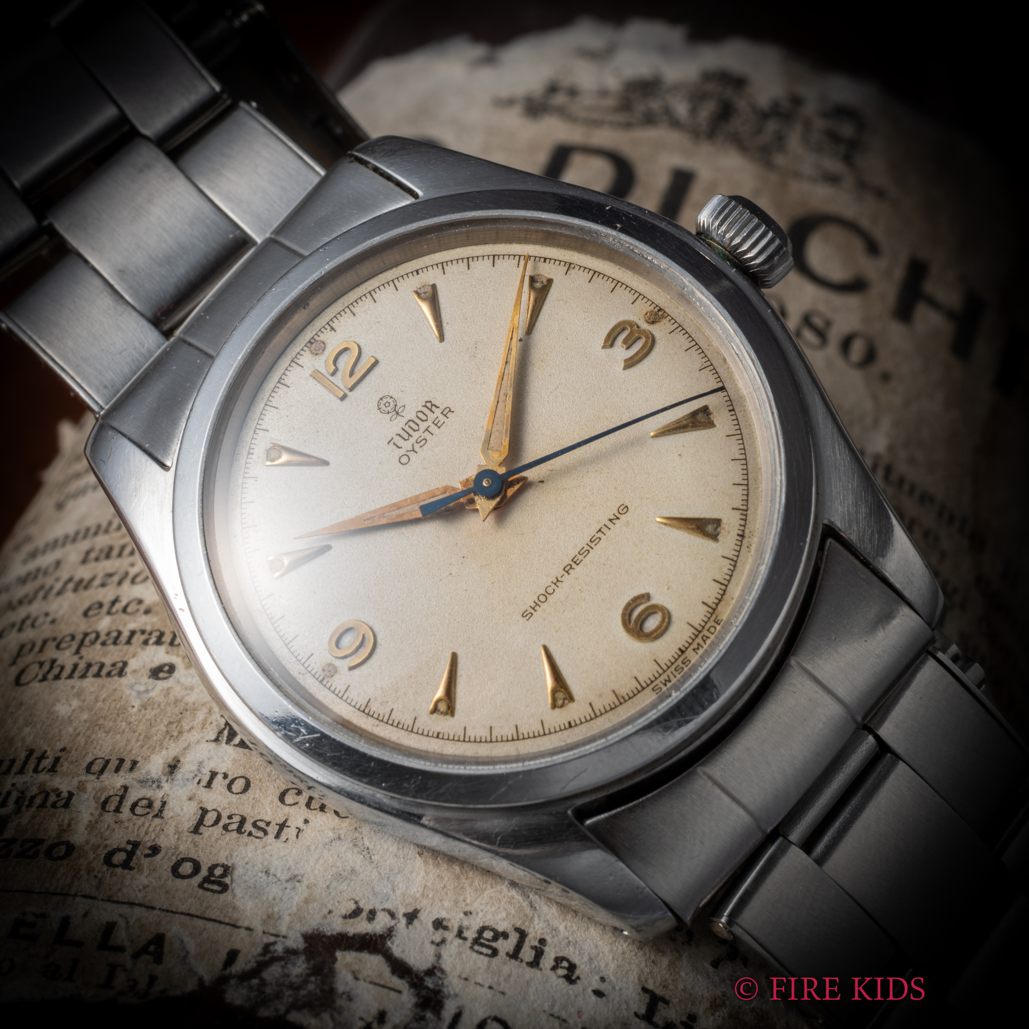 チューダー 小バラ オイスター 1940年代製 Ref.7804 手巻き 純正ブレス付き
