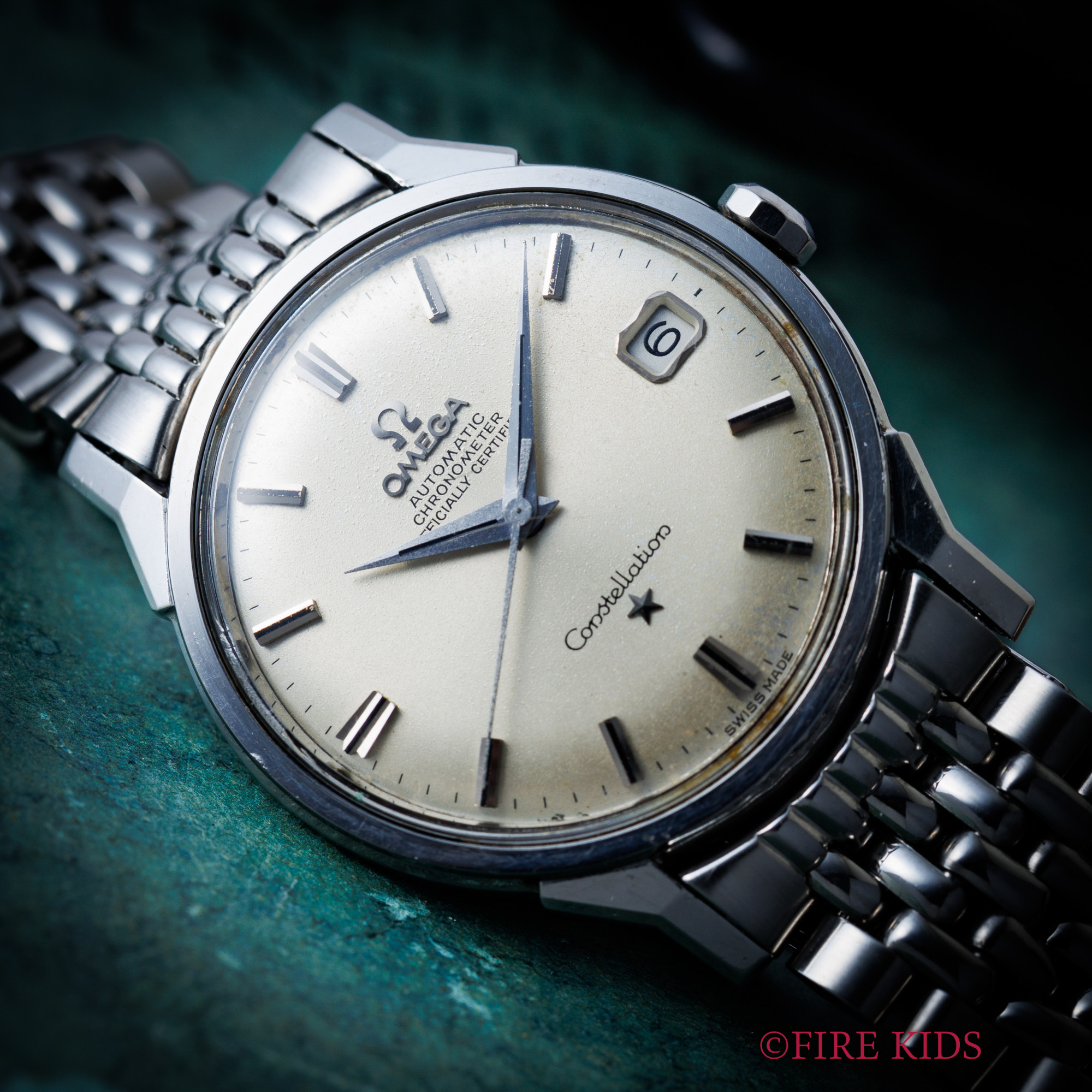 オメガ コンステレーション 1967年製 Ref.168.005 シルバーダイヤル 自動巻クロノメーター 純正ブレス