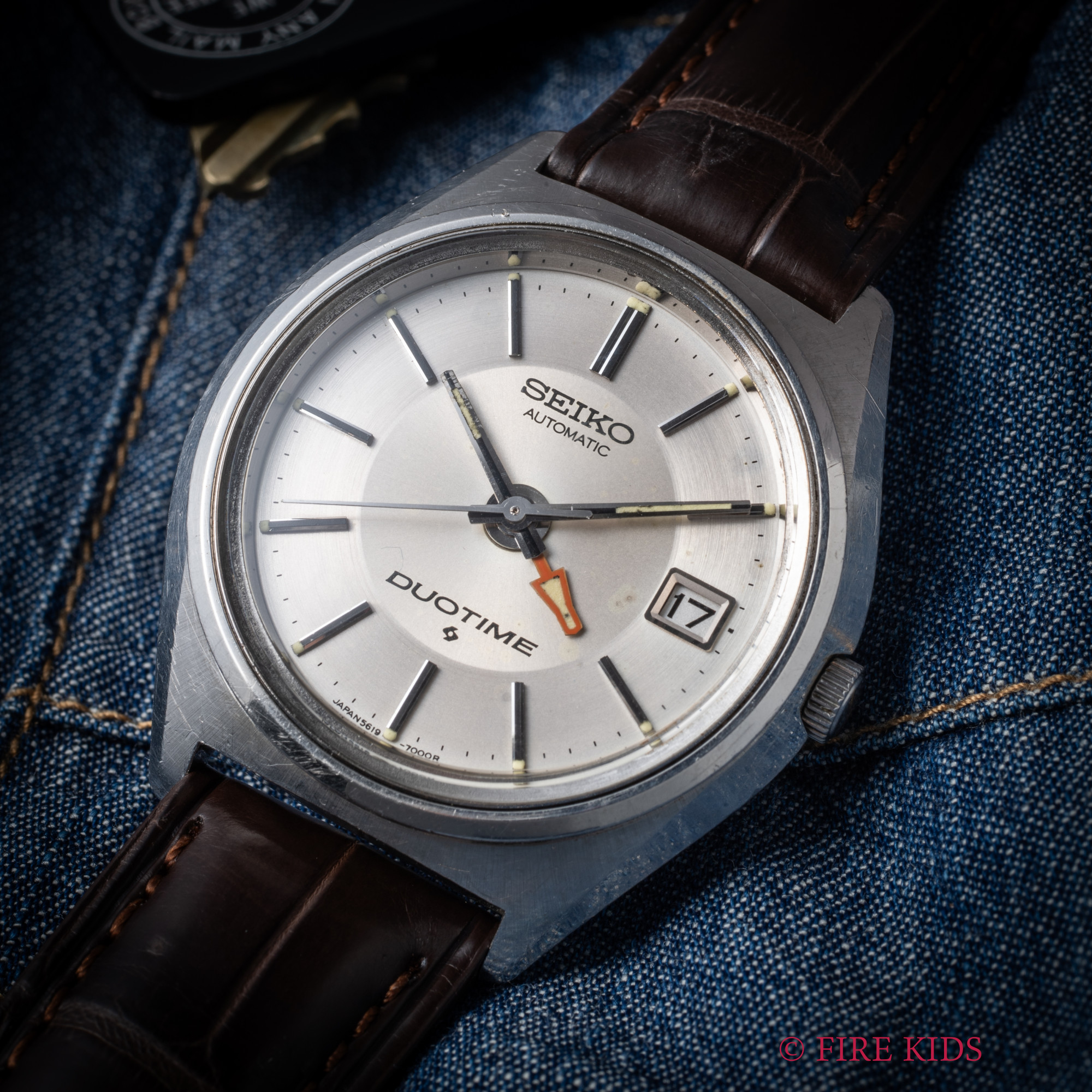 セイコー デュオタイム 1972年製 GMT Ref.5619-7000 自動巻き シルバー文字盤
