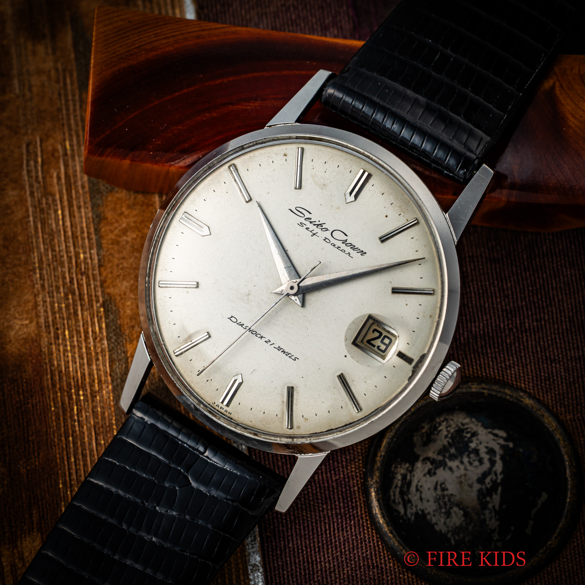 セイコー クラウン シルバーダイヤル 1960年製 手巻き 21石 Ref.J14036 ステンレスケース Cal.479