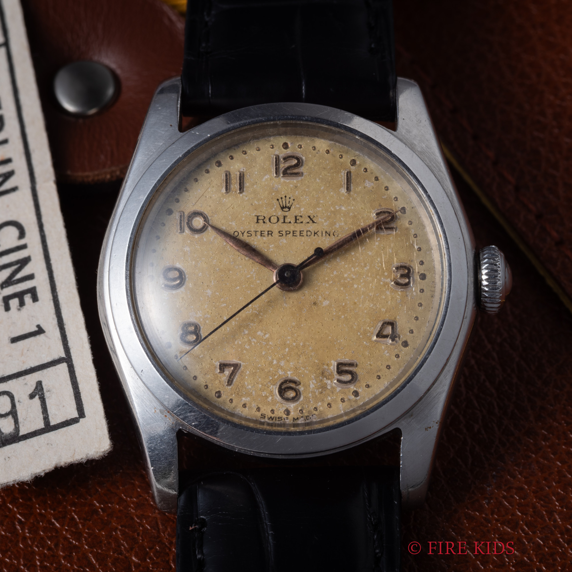 ロレックス スピードキング 1948年製 Ref.5056 全アラビアダイヤル 手巻き