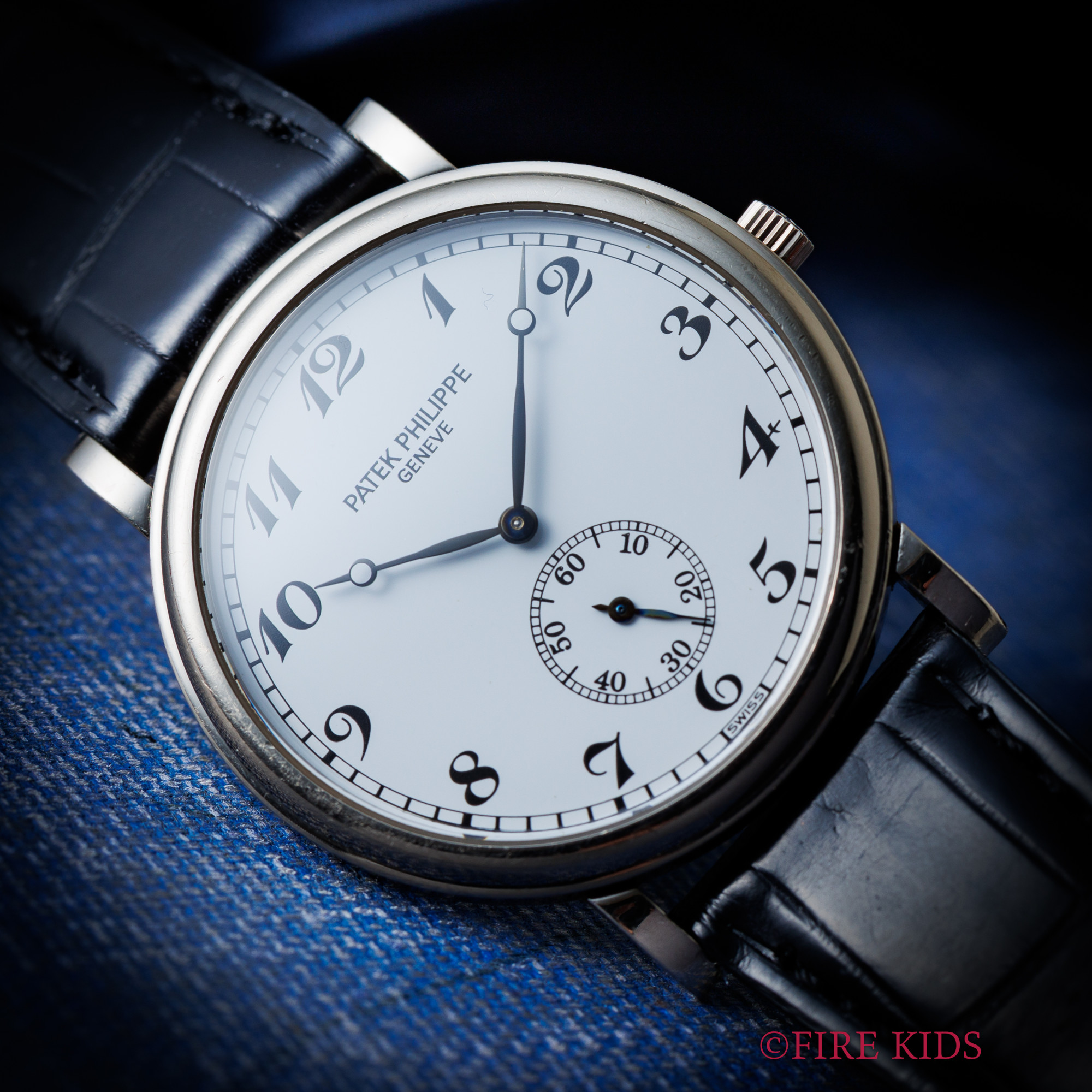 パテックフィリップ PATEK PHILIPPE  カラトラバ 1997～2003年製 K18ホワイトゴールド無垢 Ref.50229 手巻 Cal.215純正金無垢尾錠付
