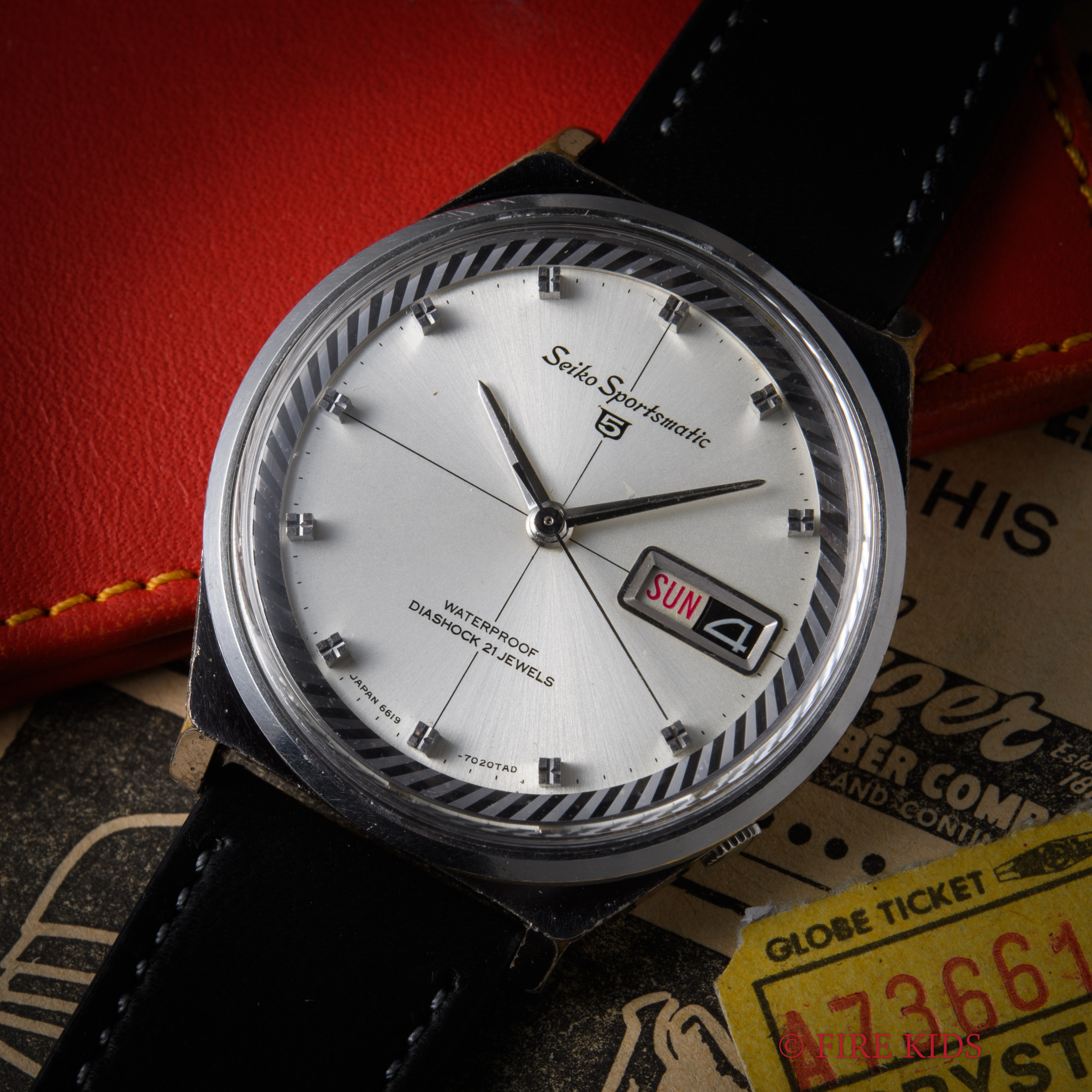 セイコー SEIKO スポーツマチック ファイブ 1965年製 クロスライン Ref.6619-7020 自動巻き デイデイト
