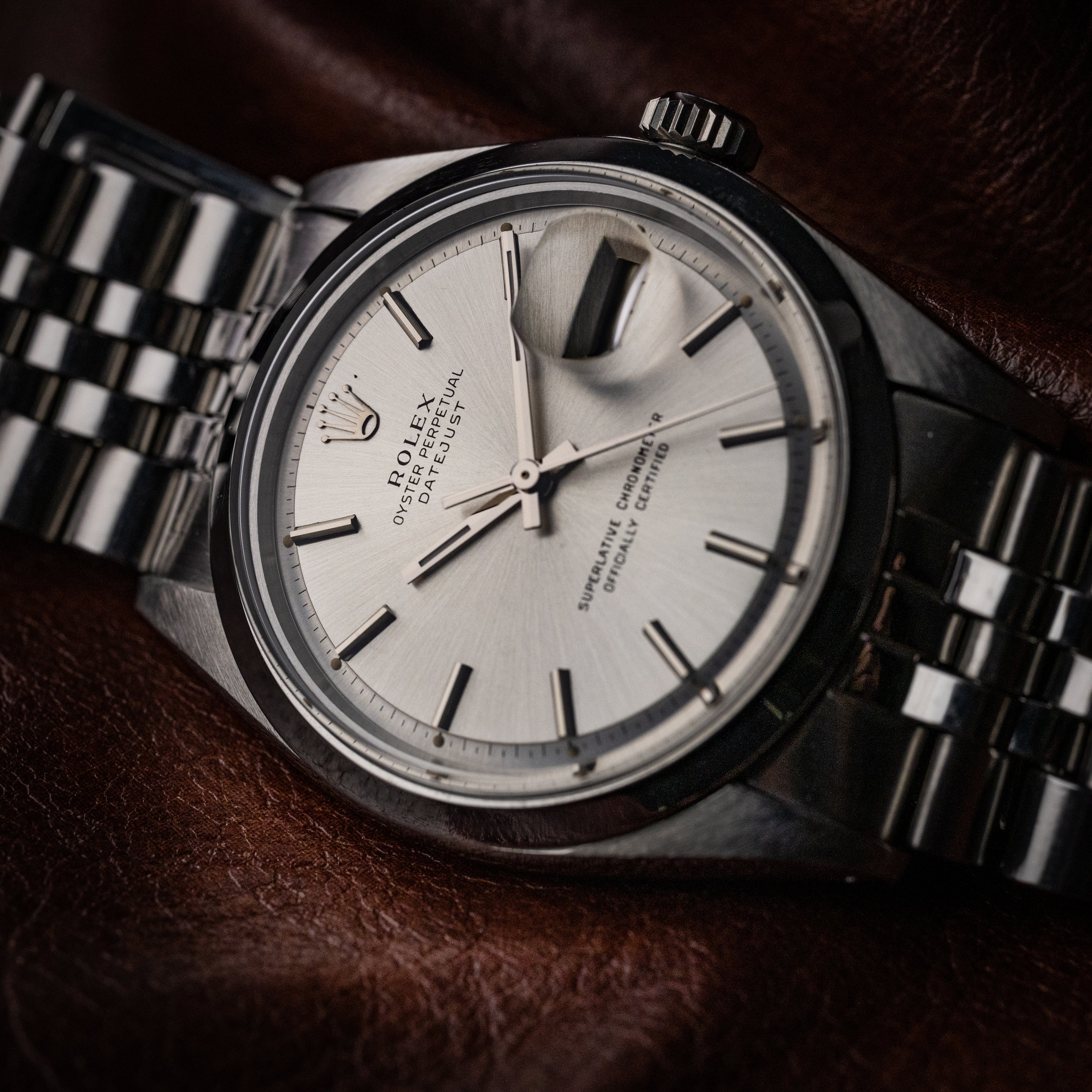 ロレックス デイトジャスト 1971年製 シグマダイヤル メーカーサービスケース付き