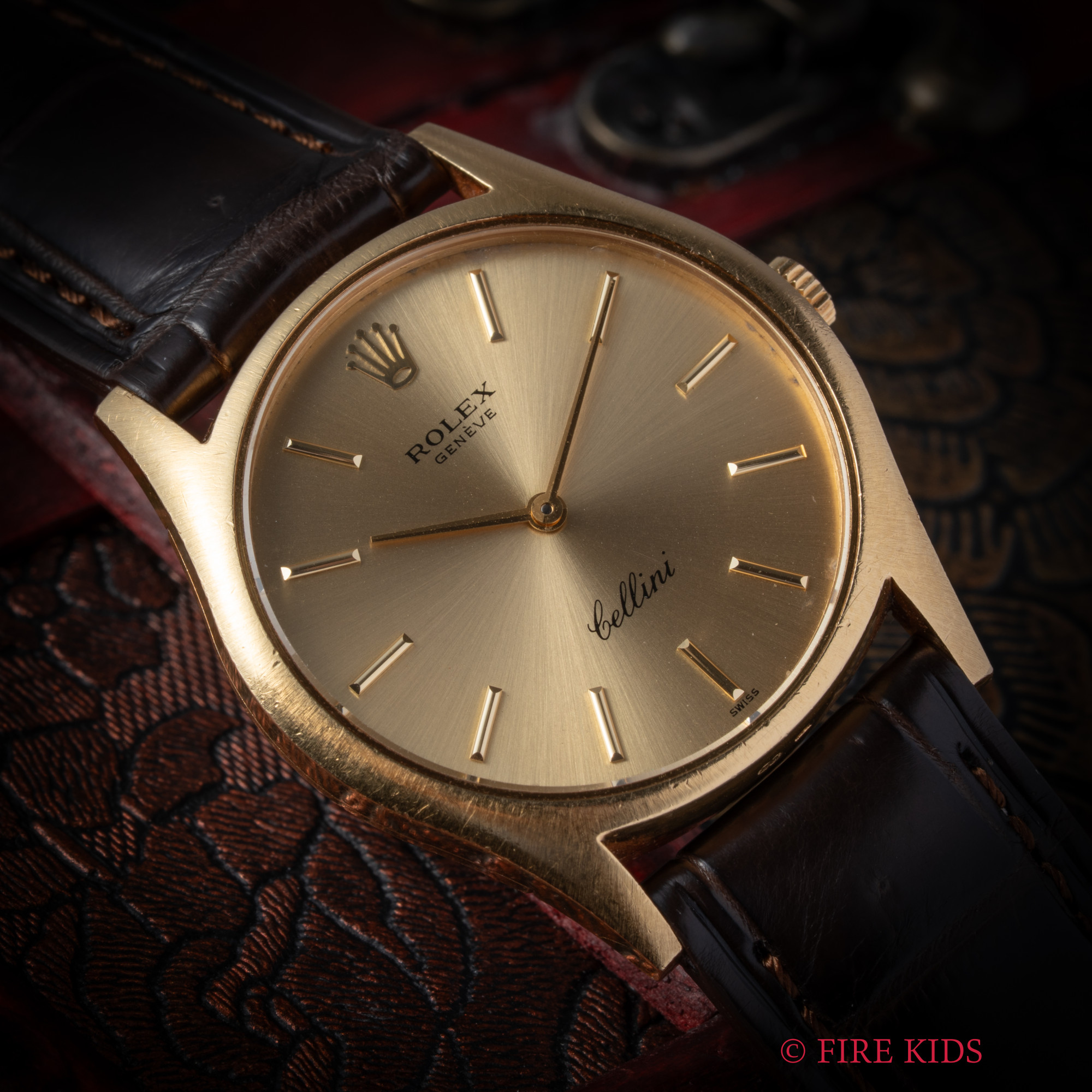 ロレックス チェリーニ 1975年製 18金無垢ケース Ref.3804 手巻 Cal.1600