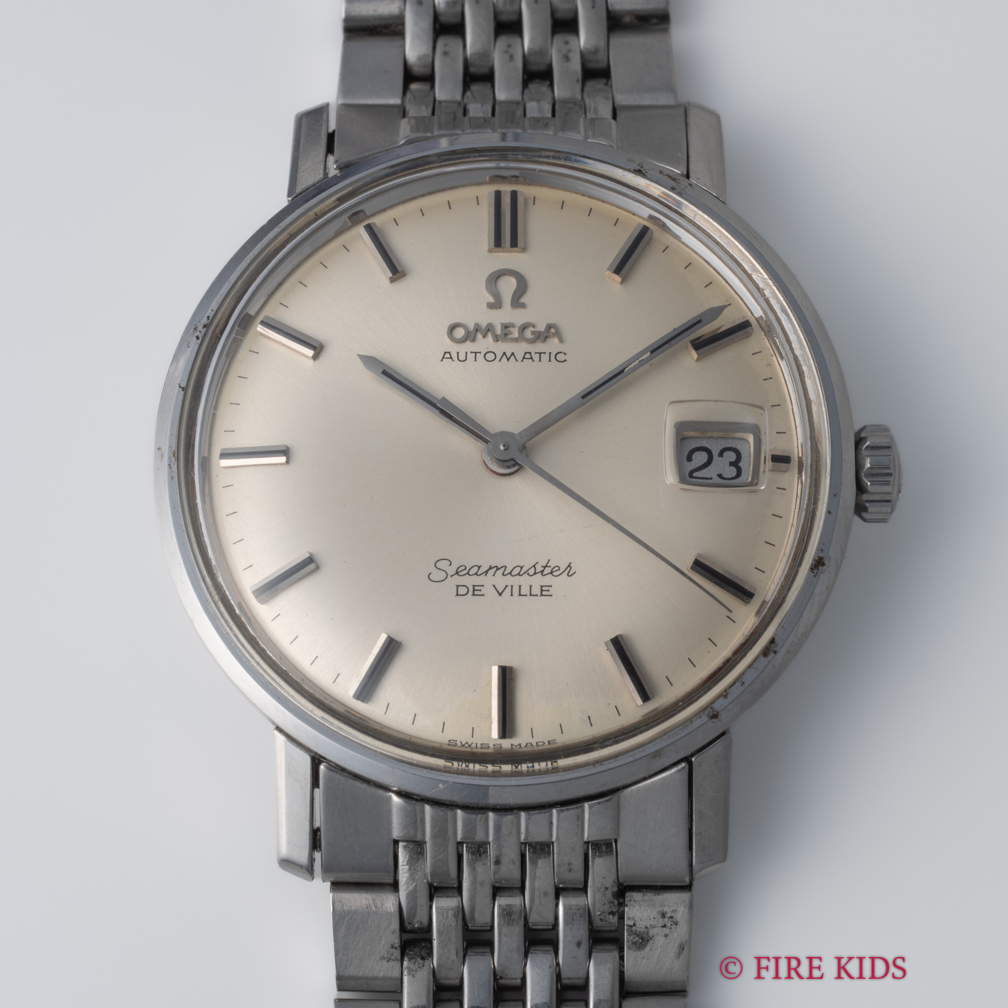オメガ Seamaster 自動巻き時計 シルバー FIREKIDS｜ファイアーキッズ / オメガ シーマスター デヴィル 1967年製