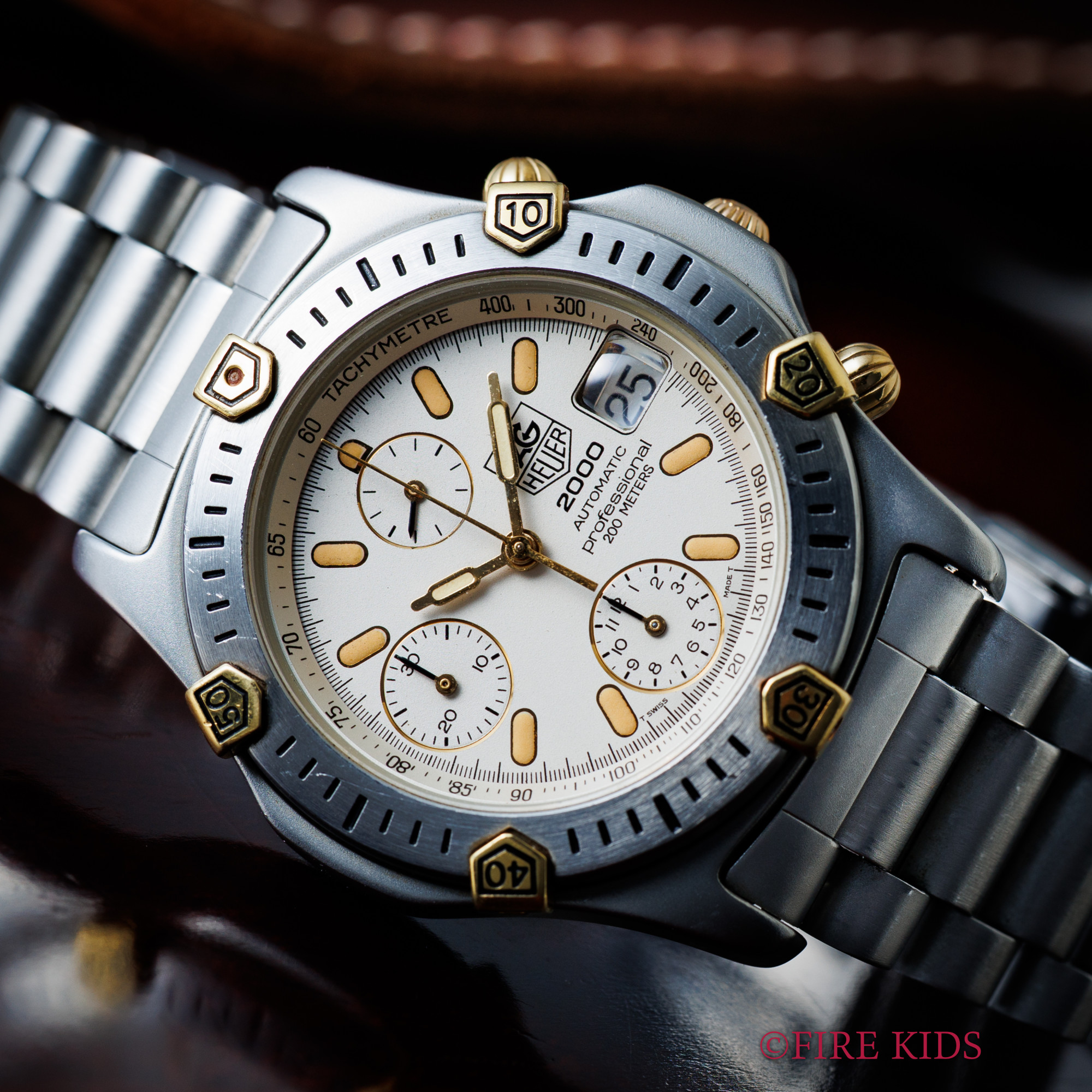 タグホイヤー プロフェッショナル2000 クロノグラフ 1990年代製 Ref.165.806 自動巻き 90年販売ギャラ付