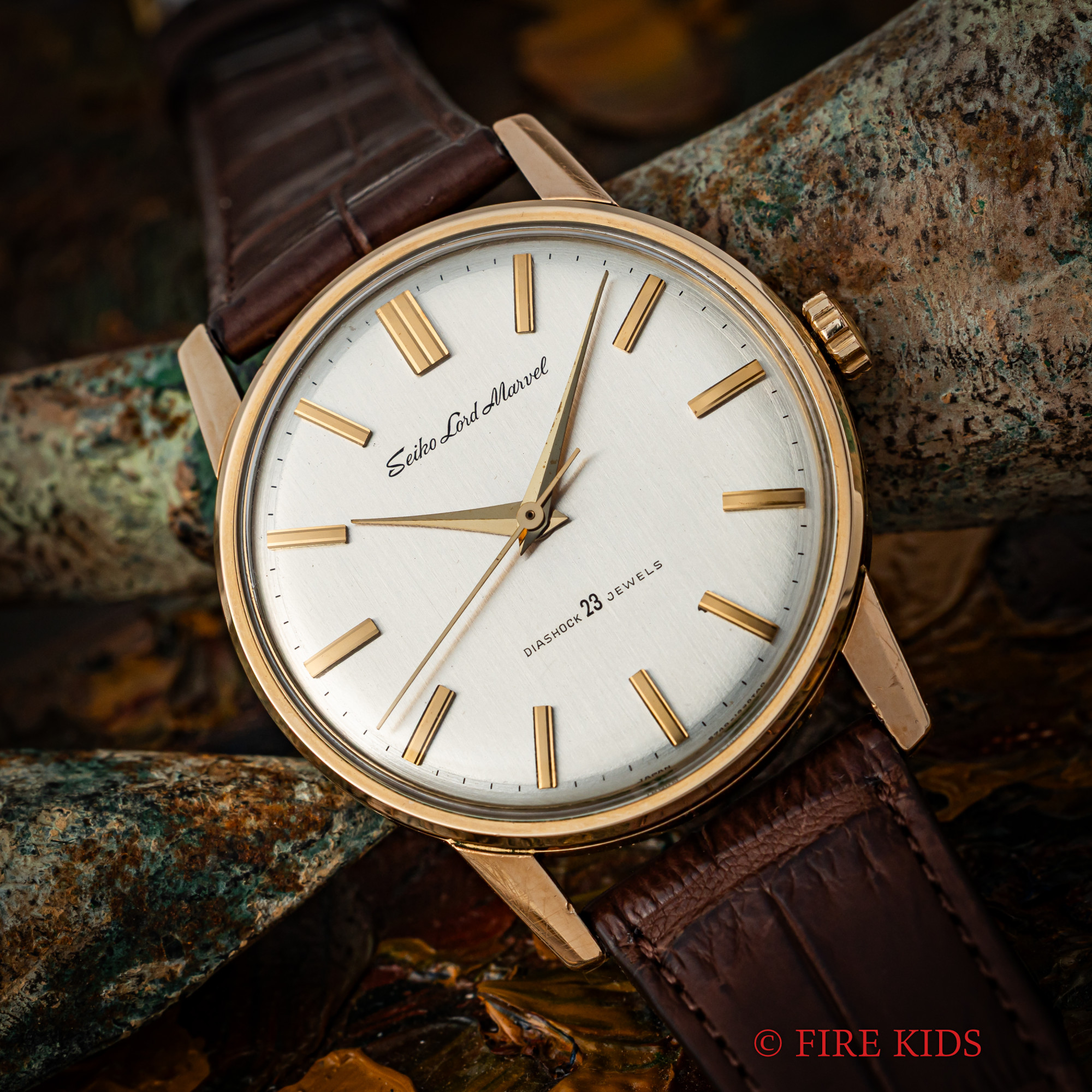 セイコー ロードマーベル 1965年製 23石ロービート手巻 Ref.5740-1990 AGFケース