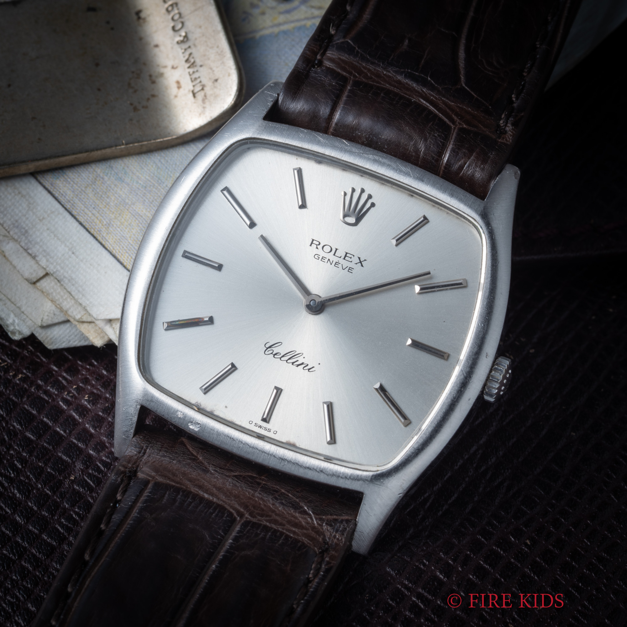 ロレックス チェリーニ K18WG 金無垢 1980年製 Ref.3805 手巻き Cal.1601