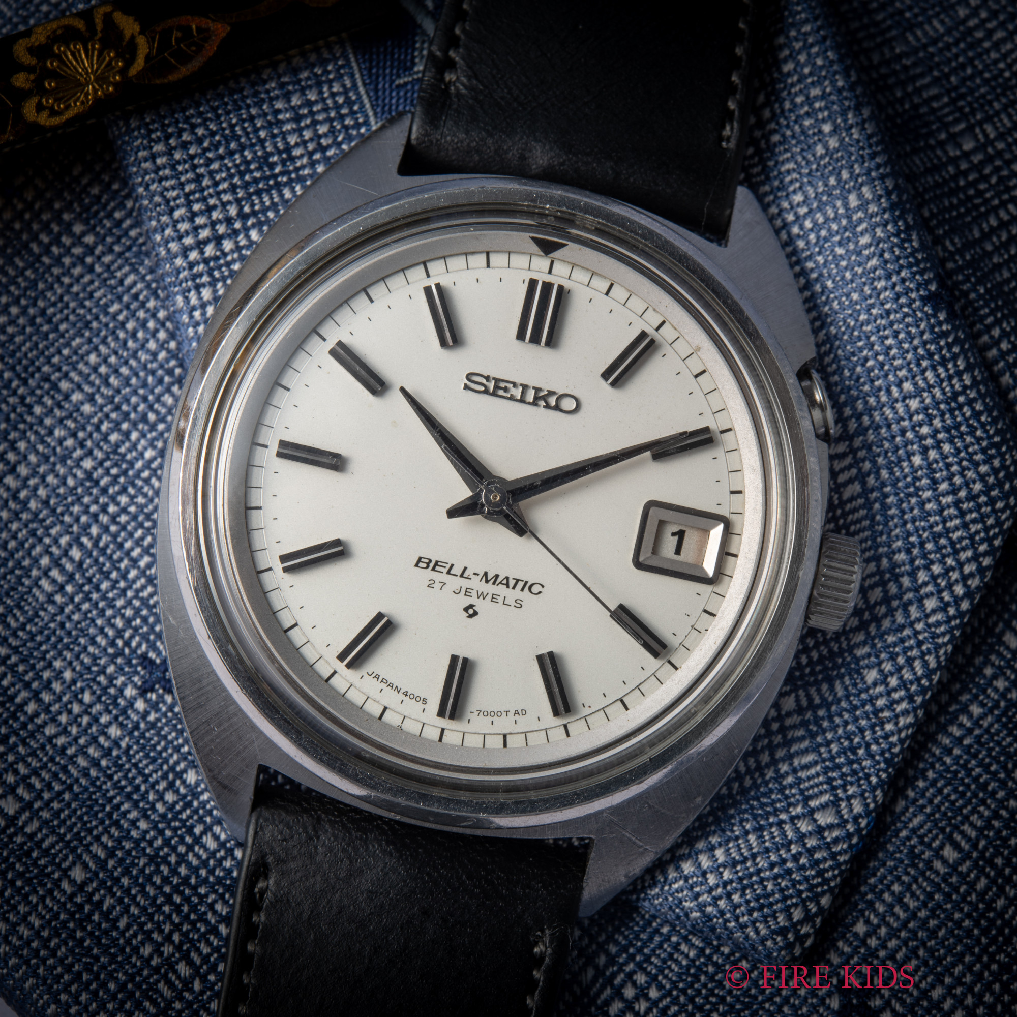 セイコー SEIKO ベルマチック 1968年製 時分針自動巻き 手巻きアラーム デイト Ref.4005-7000