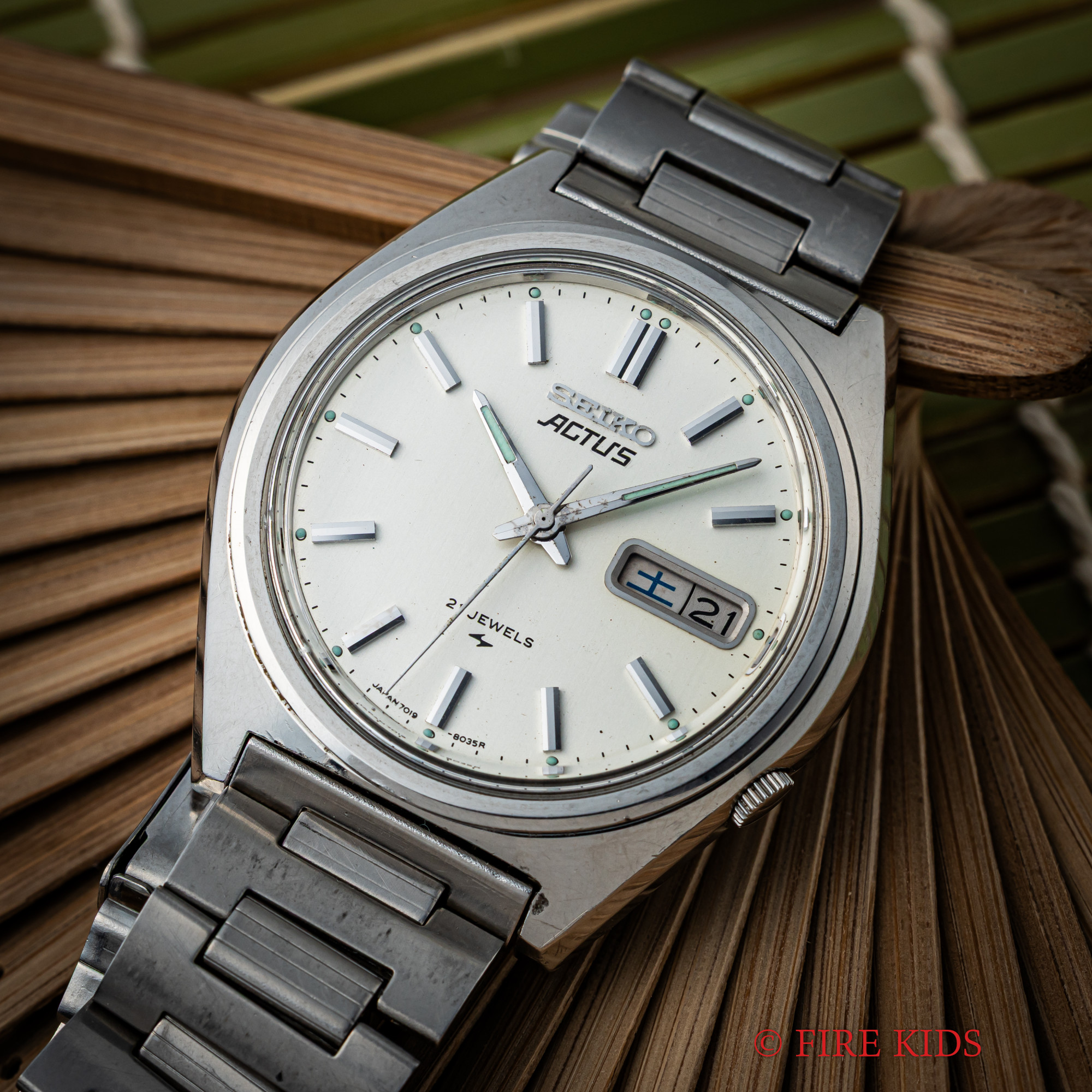 セイコー アクタス 1977年製 Ref.7019-8010 Cal.7019A 純正ブレス 自動巻き