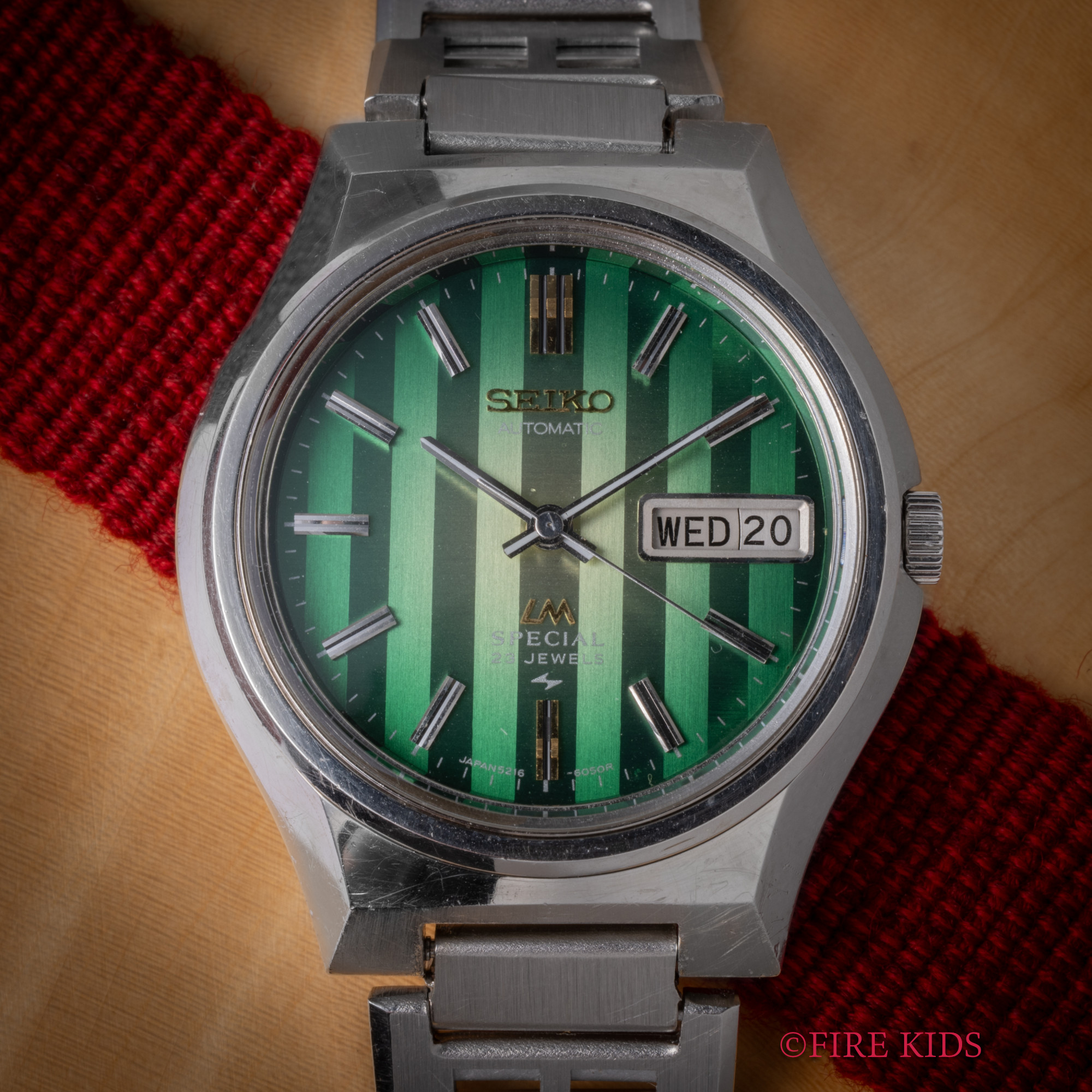セイコー SEIKO ロードマチックスペシャル 1973年製 グリーンタペストリーダイヤル 8振動自動巻き デイデイト Ref.5216-6040