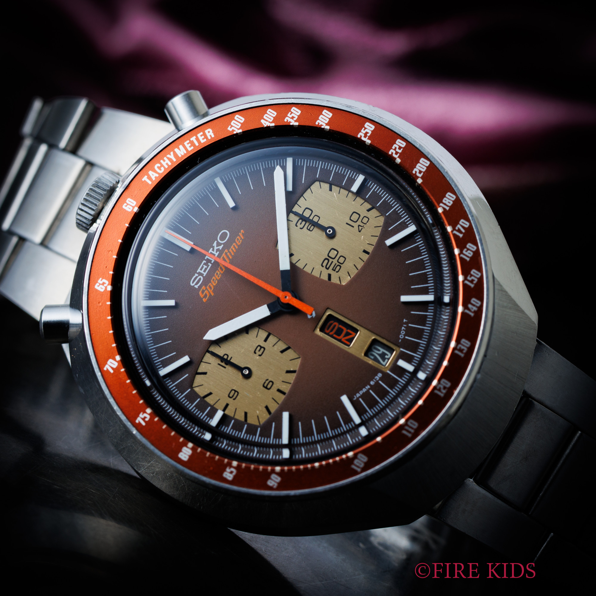 セイコー SEIKO 茶馬 1977年製 国内仕様 Cal.6138B 純正ブレス