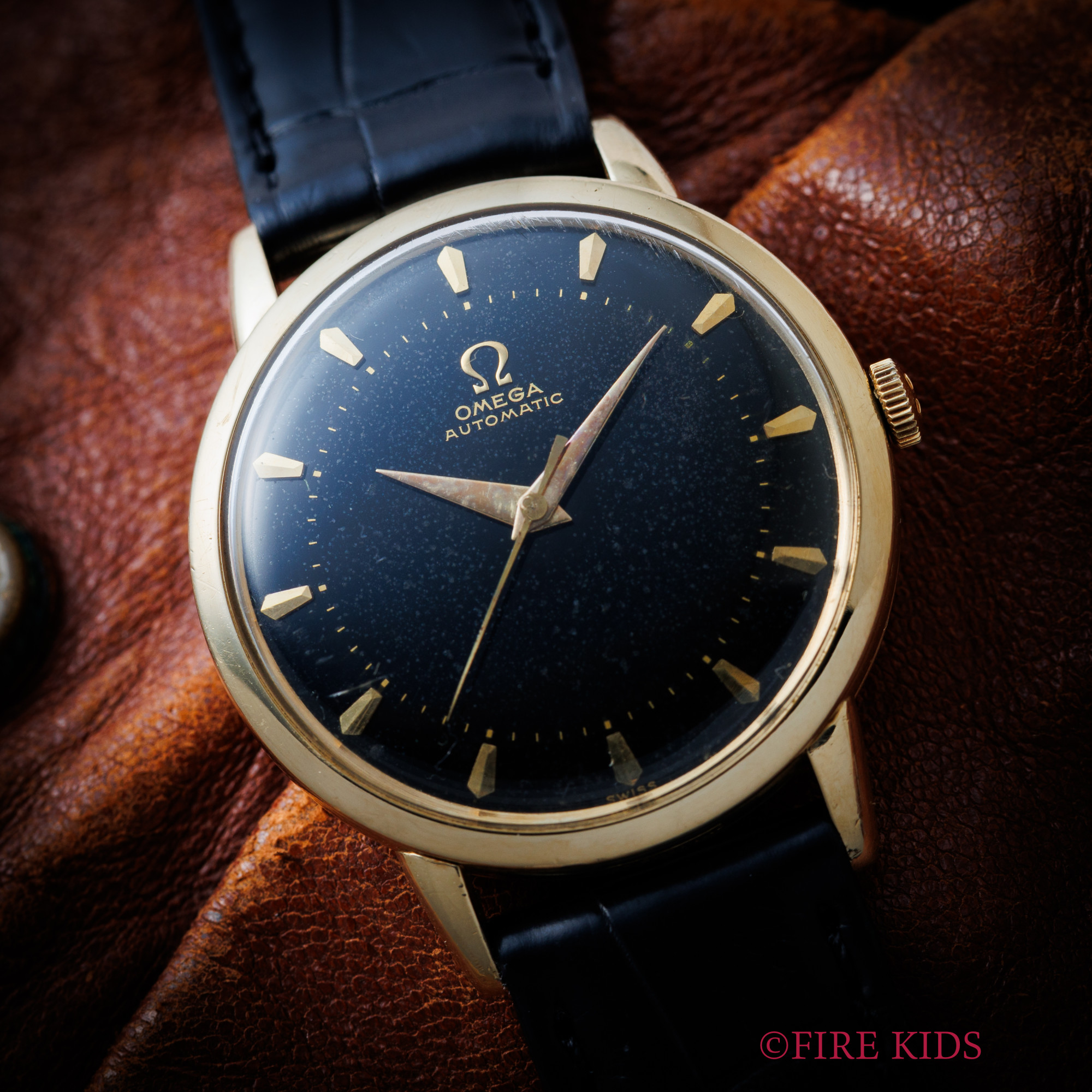 オメガ ラウンド K14トップゴールド 1950年製 Ref.G6213