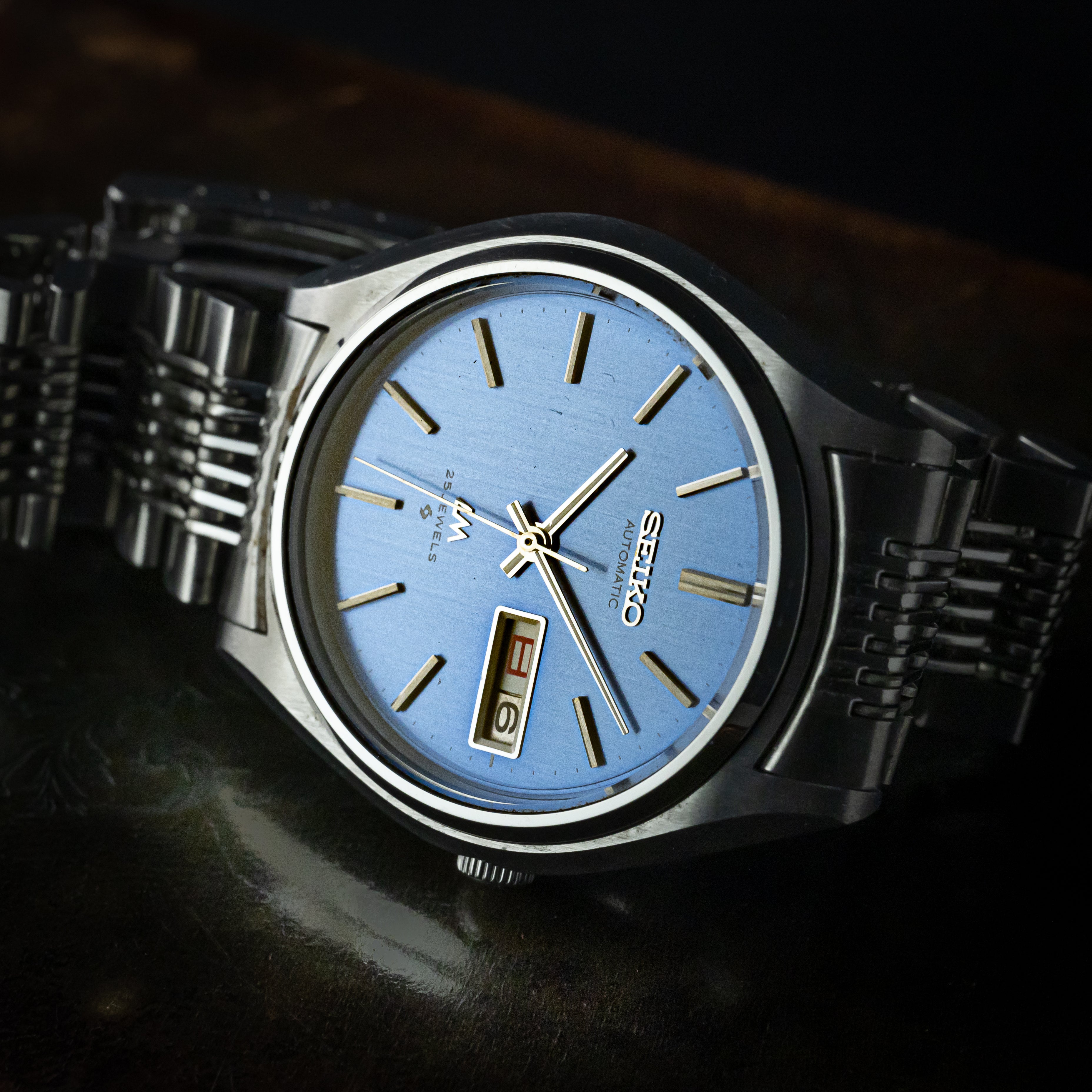 セイコー LM 1975年製 ロードマチック ブルーダイヤル デイデイト Ref.5606-8051