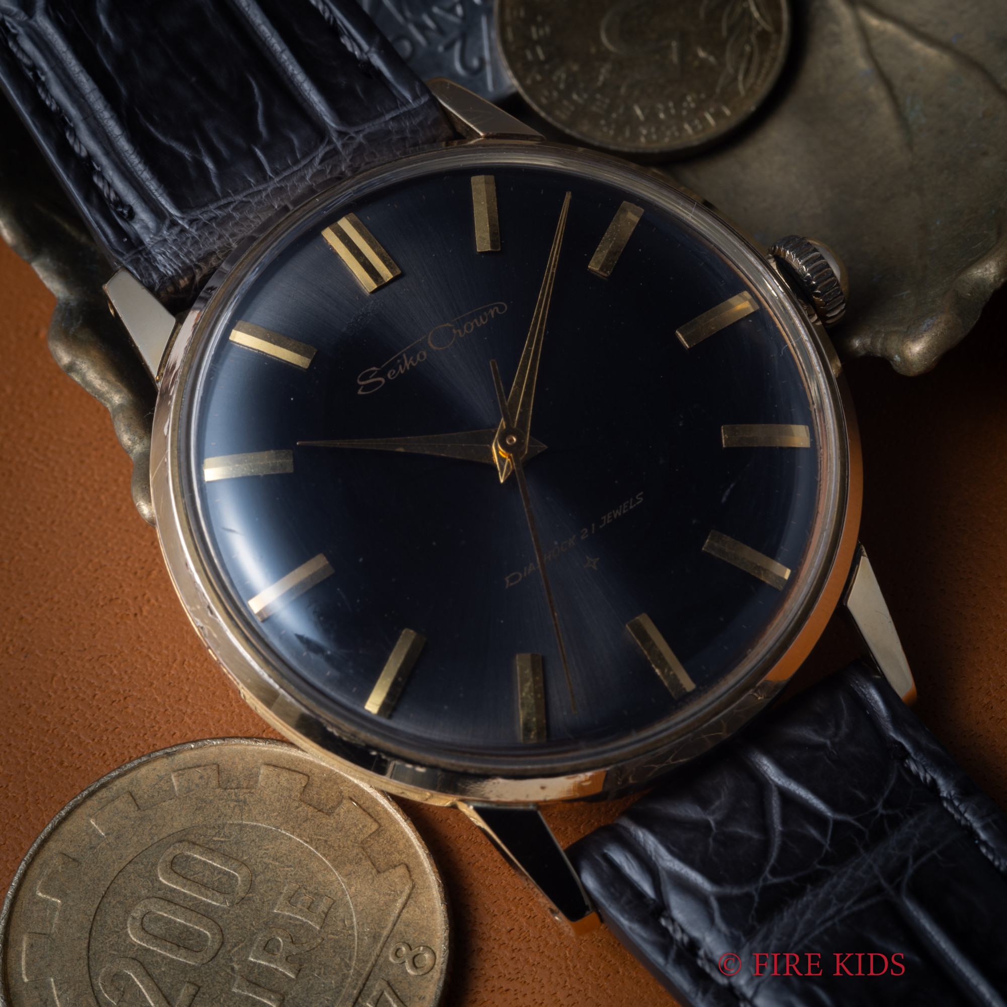 セイコー クラウン 1964年製（昭和39年） グレーダイヤル 手巻き AEGP