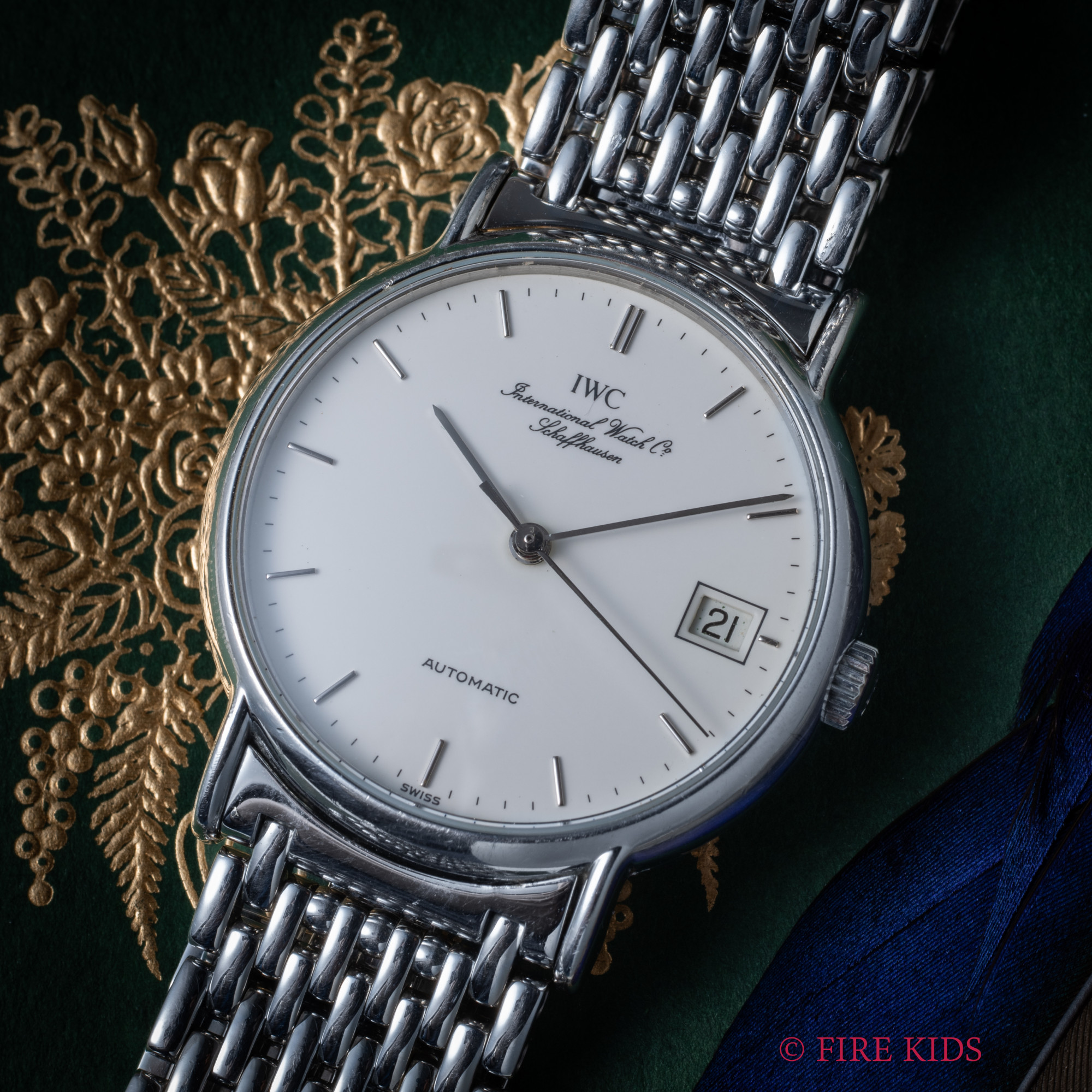 IWC ポートフィノ デイト付 1991年製 ホワイトダイヤル Ref.3513 自動巻 純正ブレス