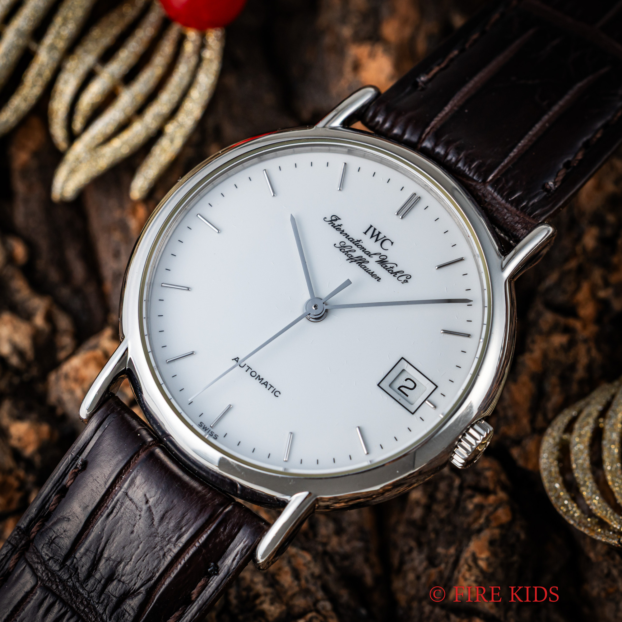 IWC ポートフィノ 1994年製 Ref.3513 自動巻 エナメル文字盤 純正尾錠付