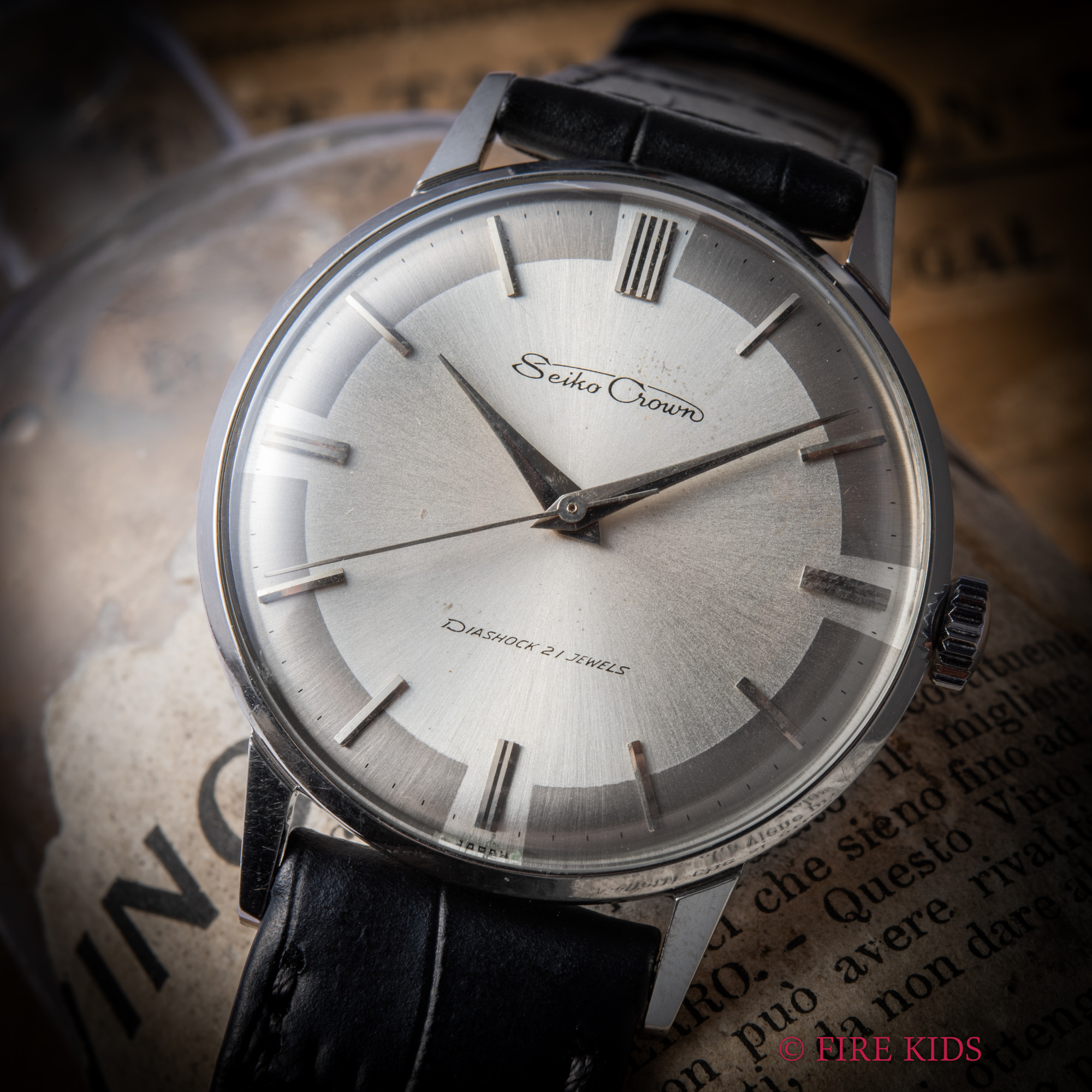セイコー SEIKO クラウン 1961年製 ツートーンダイヤル ステンレス 手巻き
