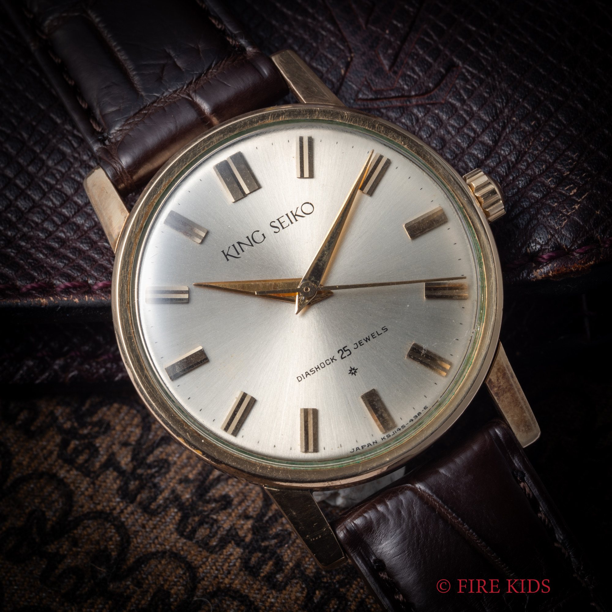 キングセイコー KING SEIKO 1st 1961年製 Ref.J14102E KS 100ミクロン金張り SDダイヤル 手巻き