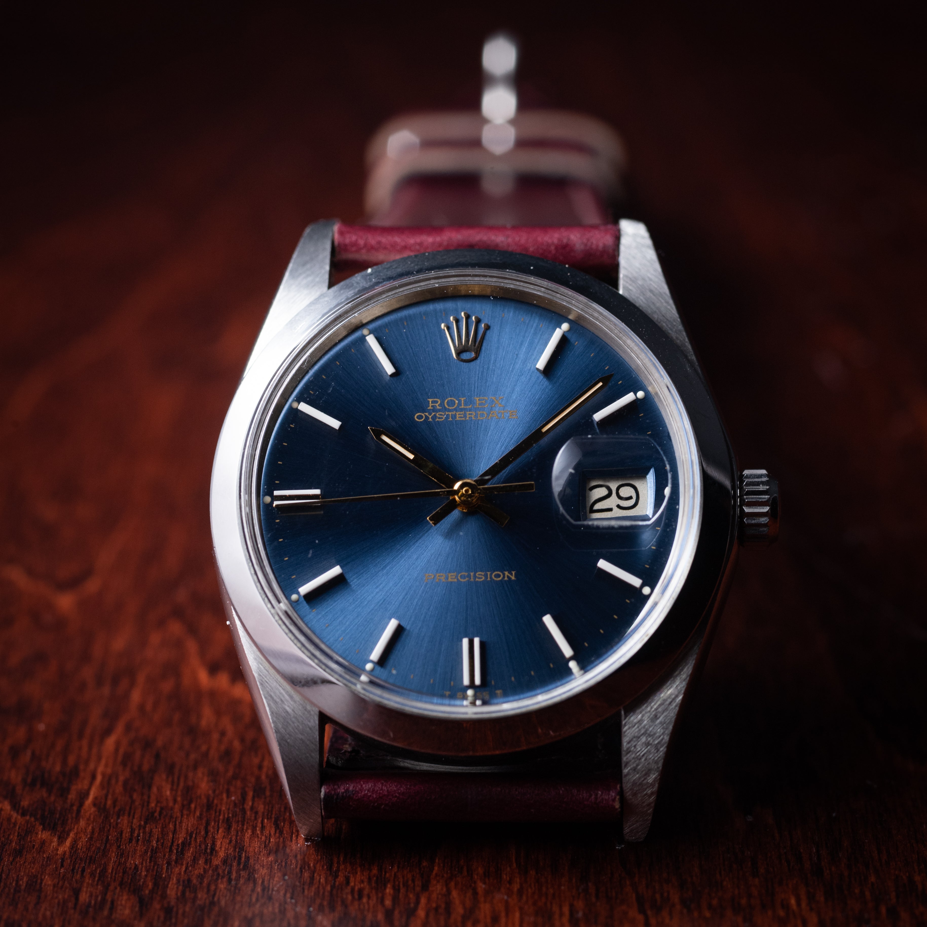 ロレックス オイスターデイト 1971年製 Ref.6694 ブルーダイヤル