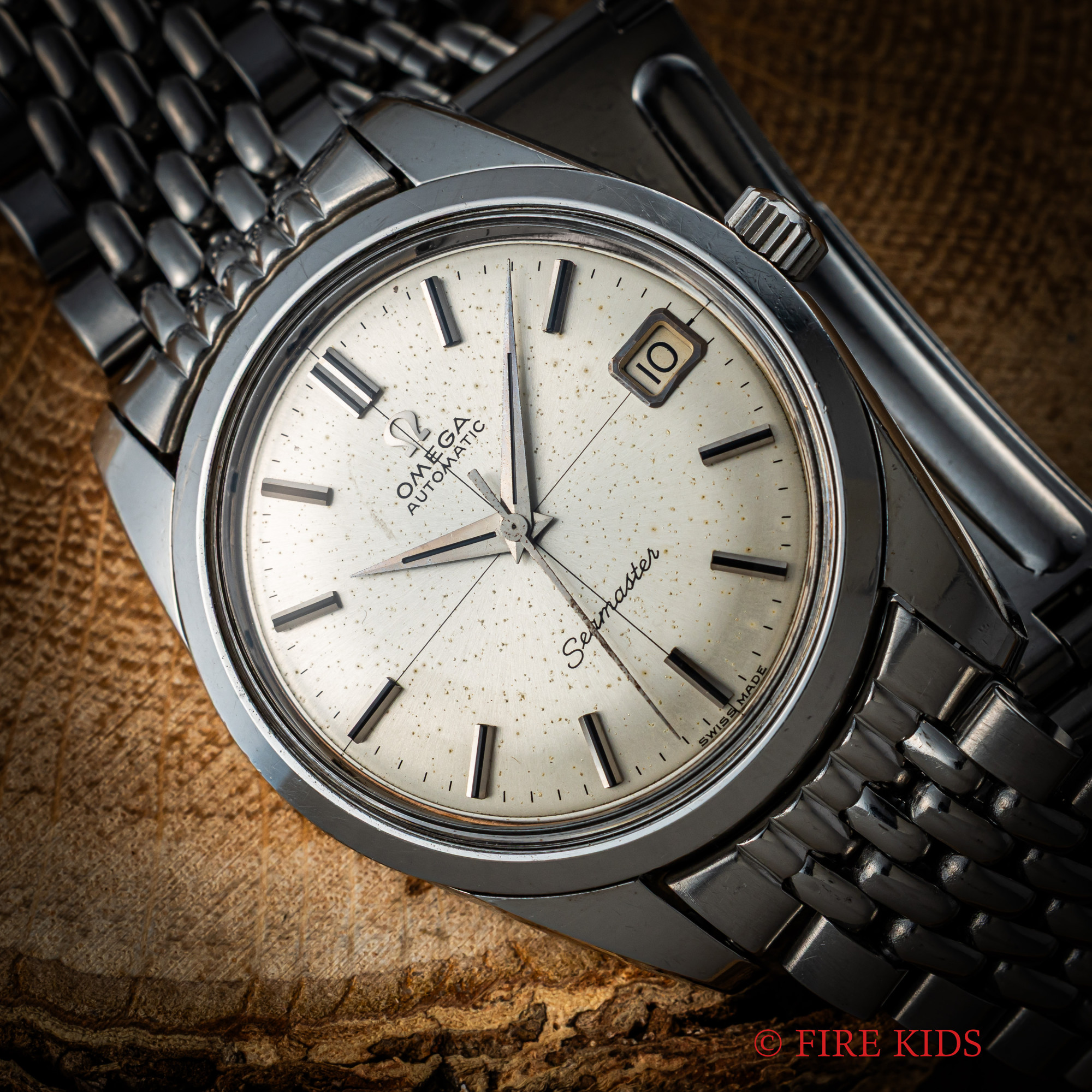 オメガ OMEGA シーマスター クロスライン 1966年製 シルバーダイヤル Ref.166.010 自動巻き Cal.562 純正ライスブレス