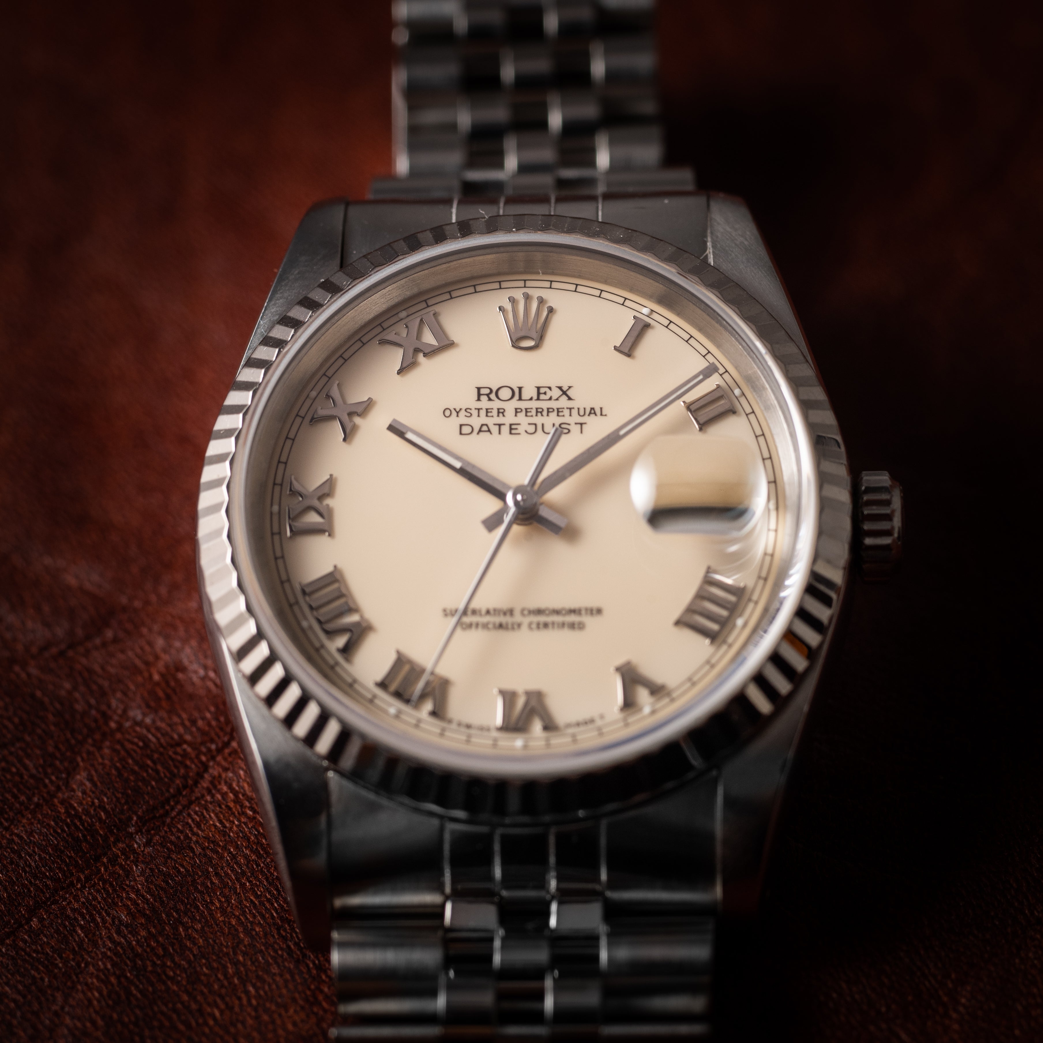 ロレックス デイトジャスト 1990年製/平成2年 アイボリーローマン Ref.16234