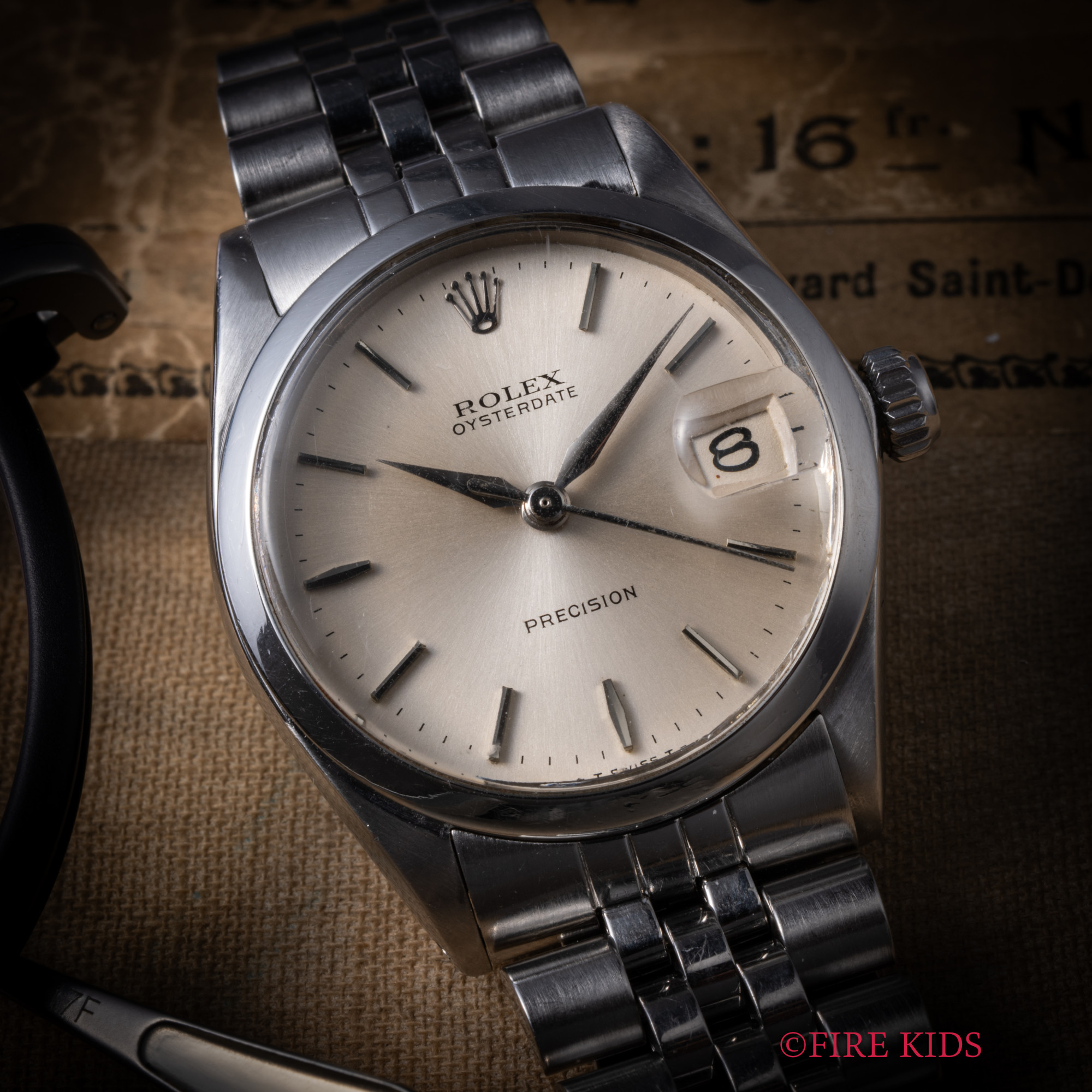 ロレックス ROLEX オイスターデイト 1964年製 Ref.6466 手巻き Cal.1225 純正ジュビリーブレス