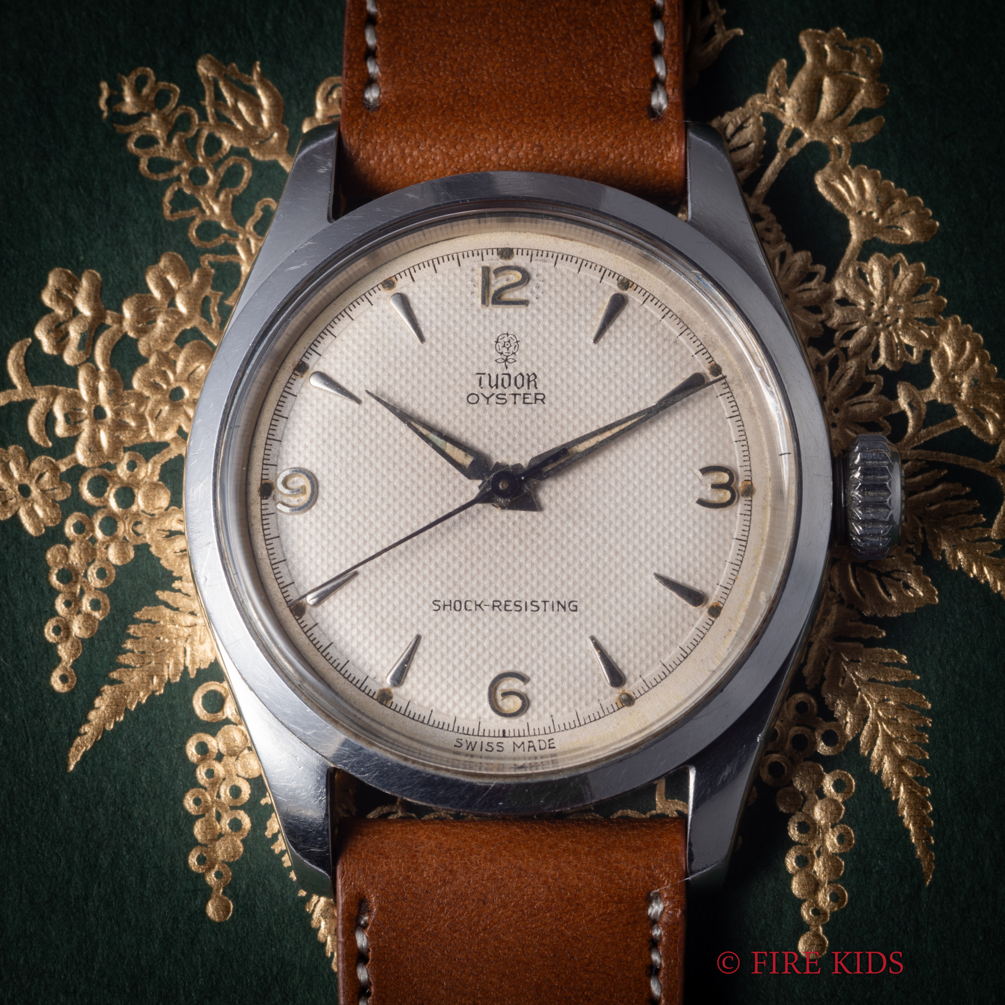 チューダー 小バラ ギョウシェダイヤル 1951年製 Ref.7903 手巻き 王冠リューズ