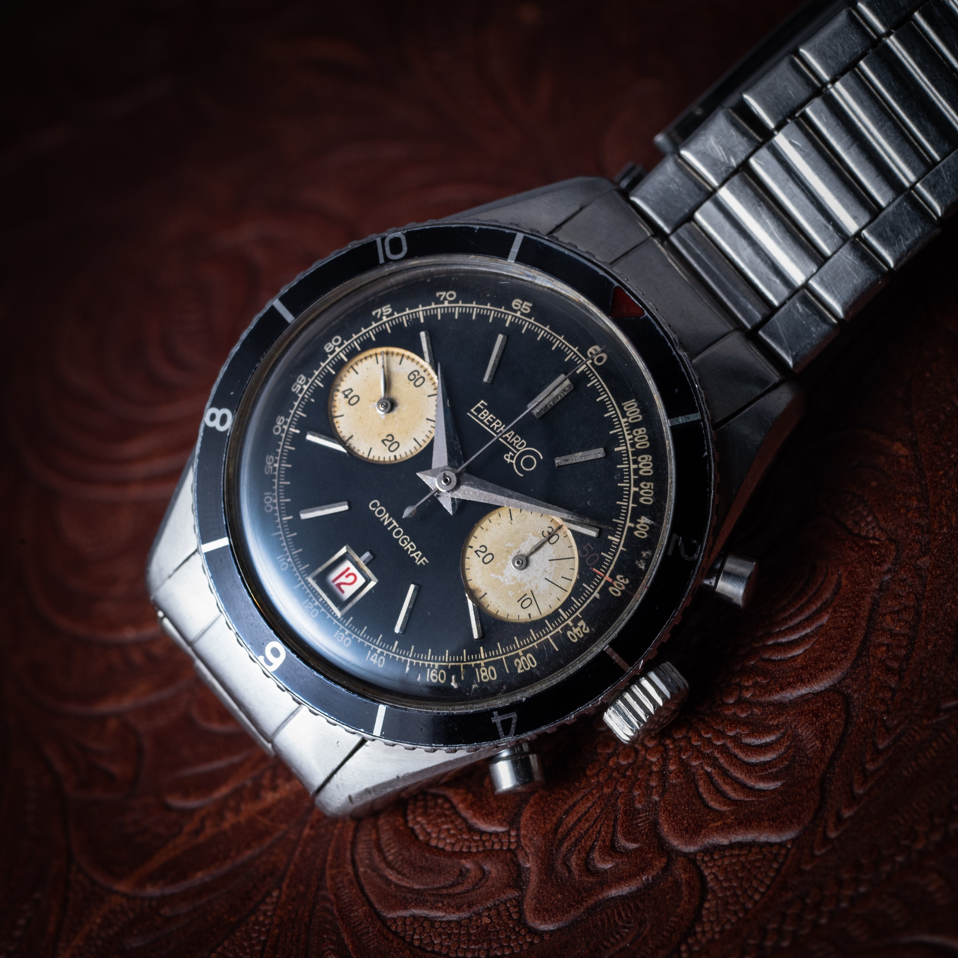 エベラール コントグラフ 1960年代製 Ref.14901-425 Cal.310-82 純正エクステンションブレス