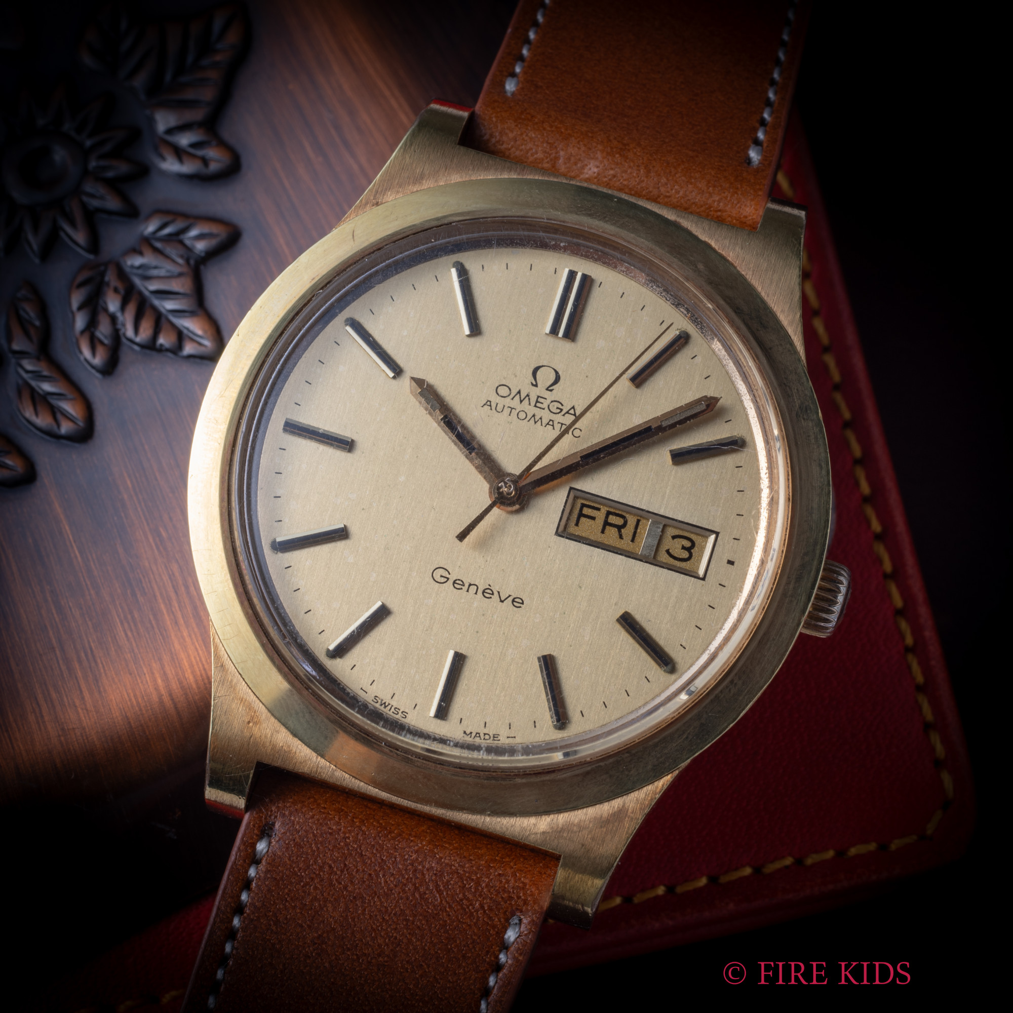 オメガ 1973年製 ジュネーブ GFケース Ref.168.0169 ハイビート自動巻 Cal.1022