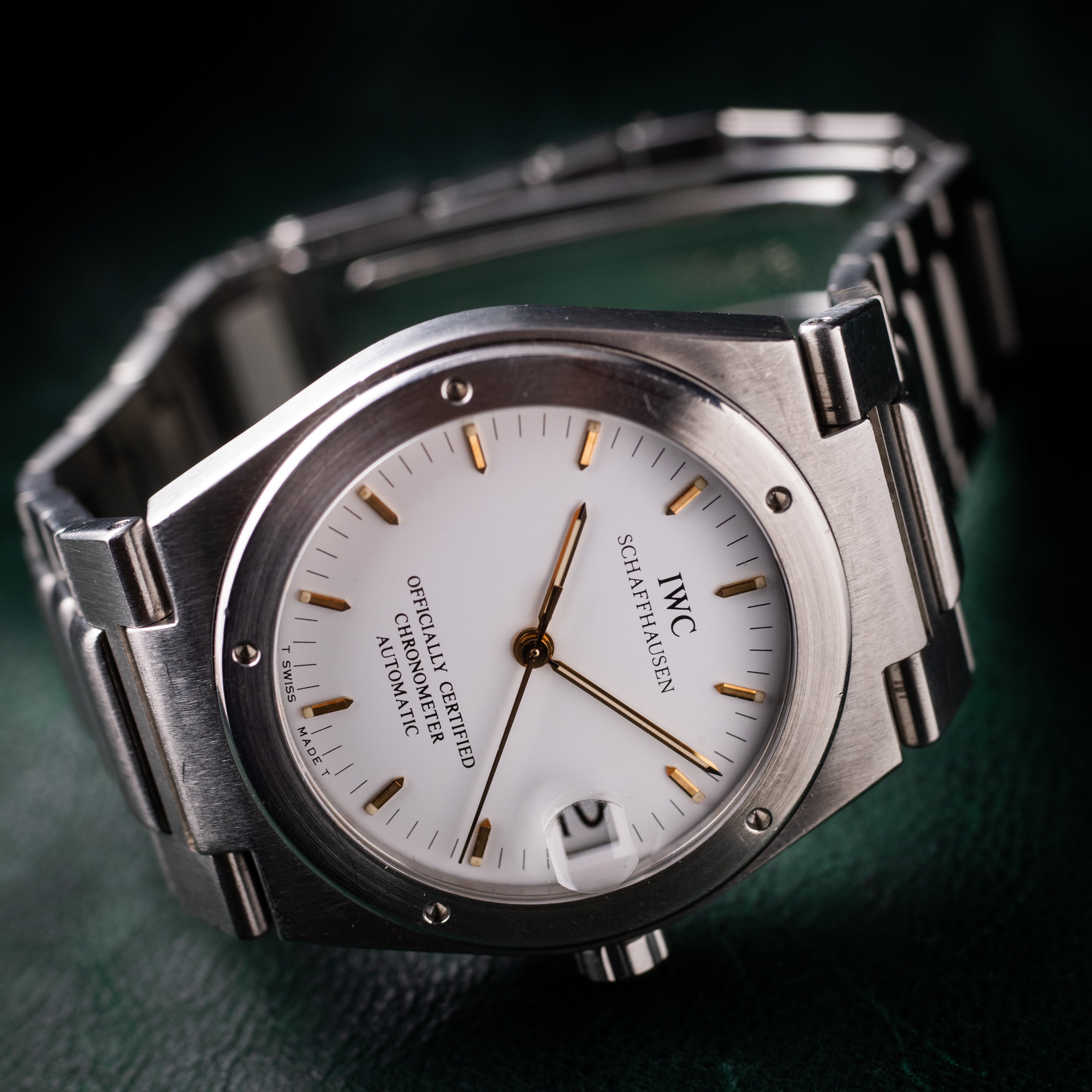 IWC インヂュニア Ref.3521 ホワイトダイヤル 1993年製 Cal.887/2 クロノメーター