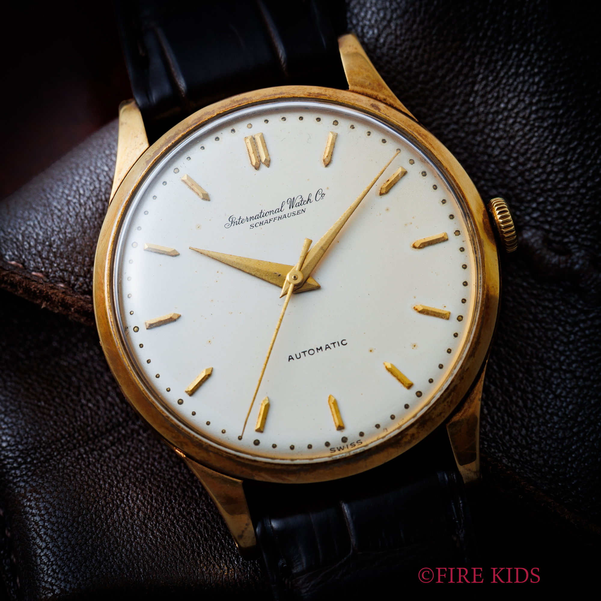 IWC 18金イエローゴールドケース 1962年製 ペラトン式自動巻きCal.853 ノンデイト