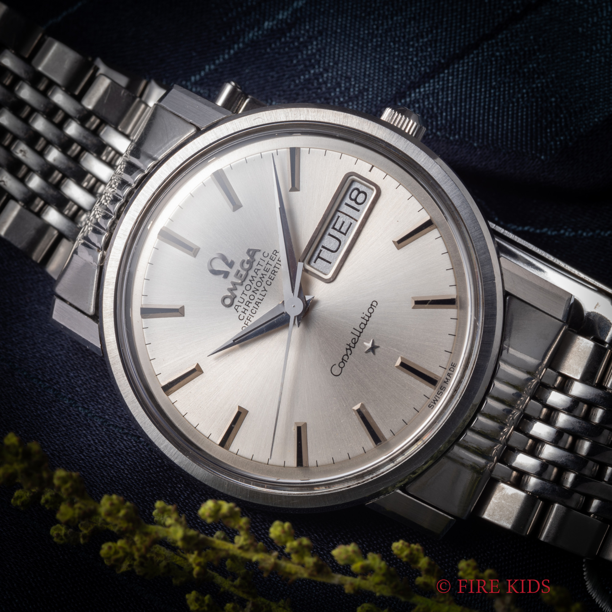 オメガ OMEGA コンステレーション 1968年製 Ref.168.016 クロノメーター 自動巻 純正ステンブレス付